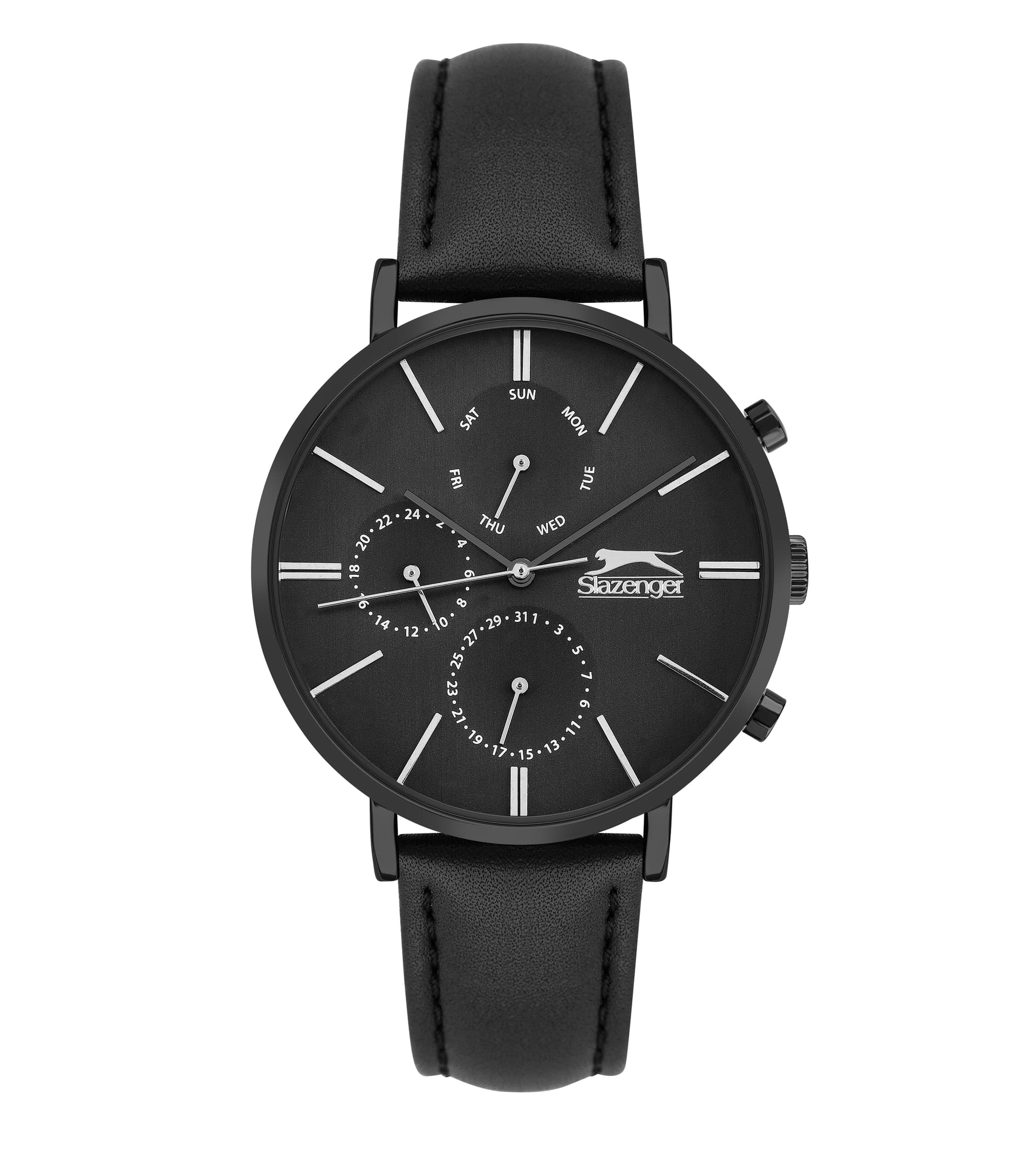 Slazenger Gents Stainless Steel Watch SL.9.6384.2.03 Black