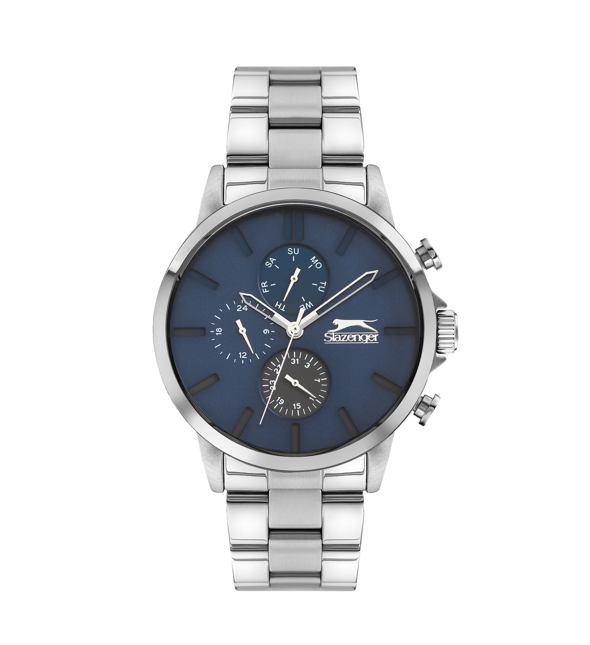 Slazenger Gents Stainless Steel Watch SL.9.6386.2.02 Blue