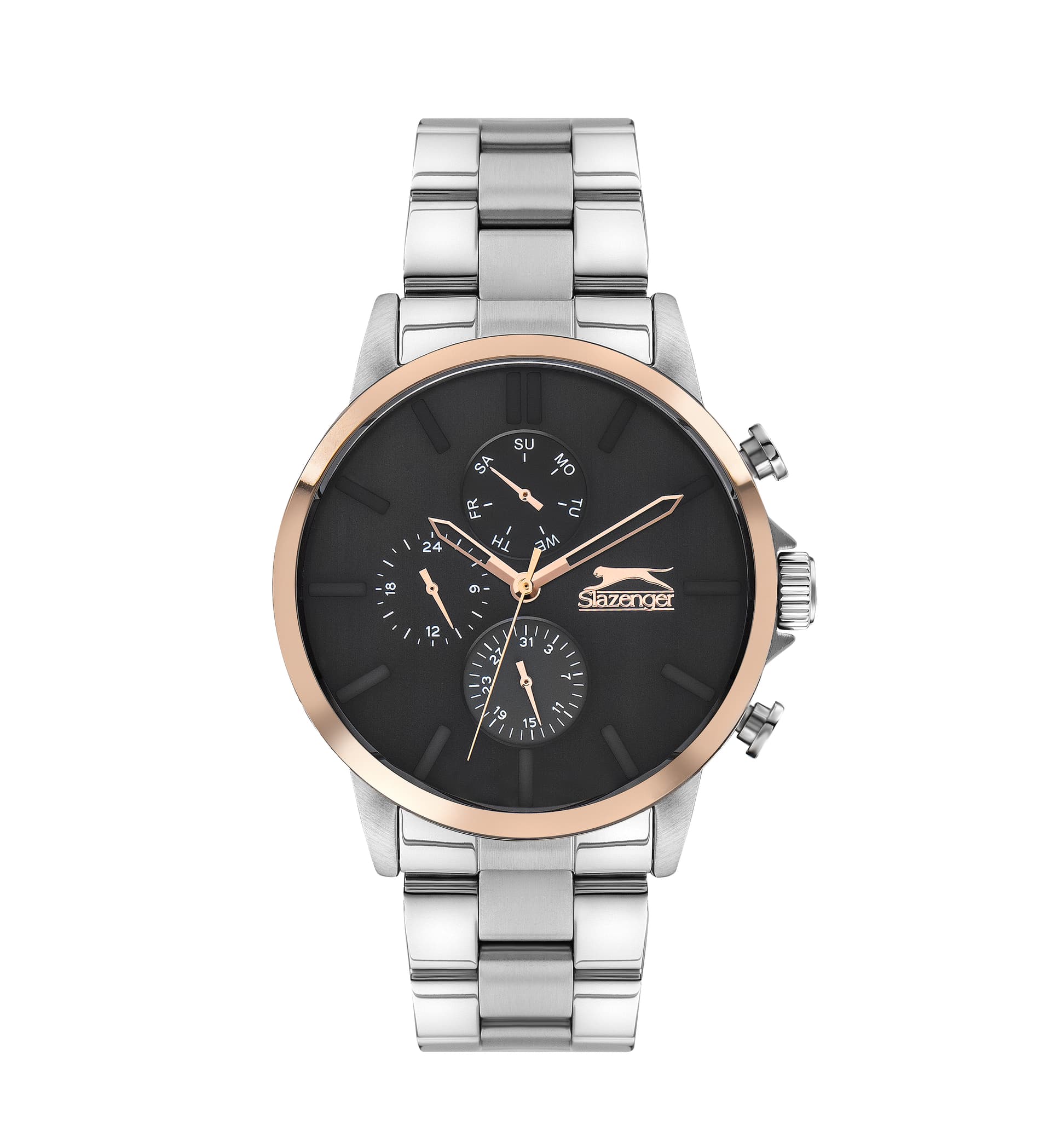 Slazenger Gents Stainless Steel Watch SL.9.6386.2.03 Black