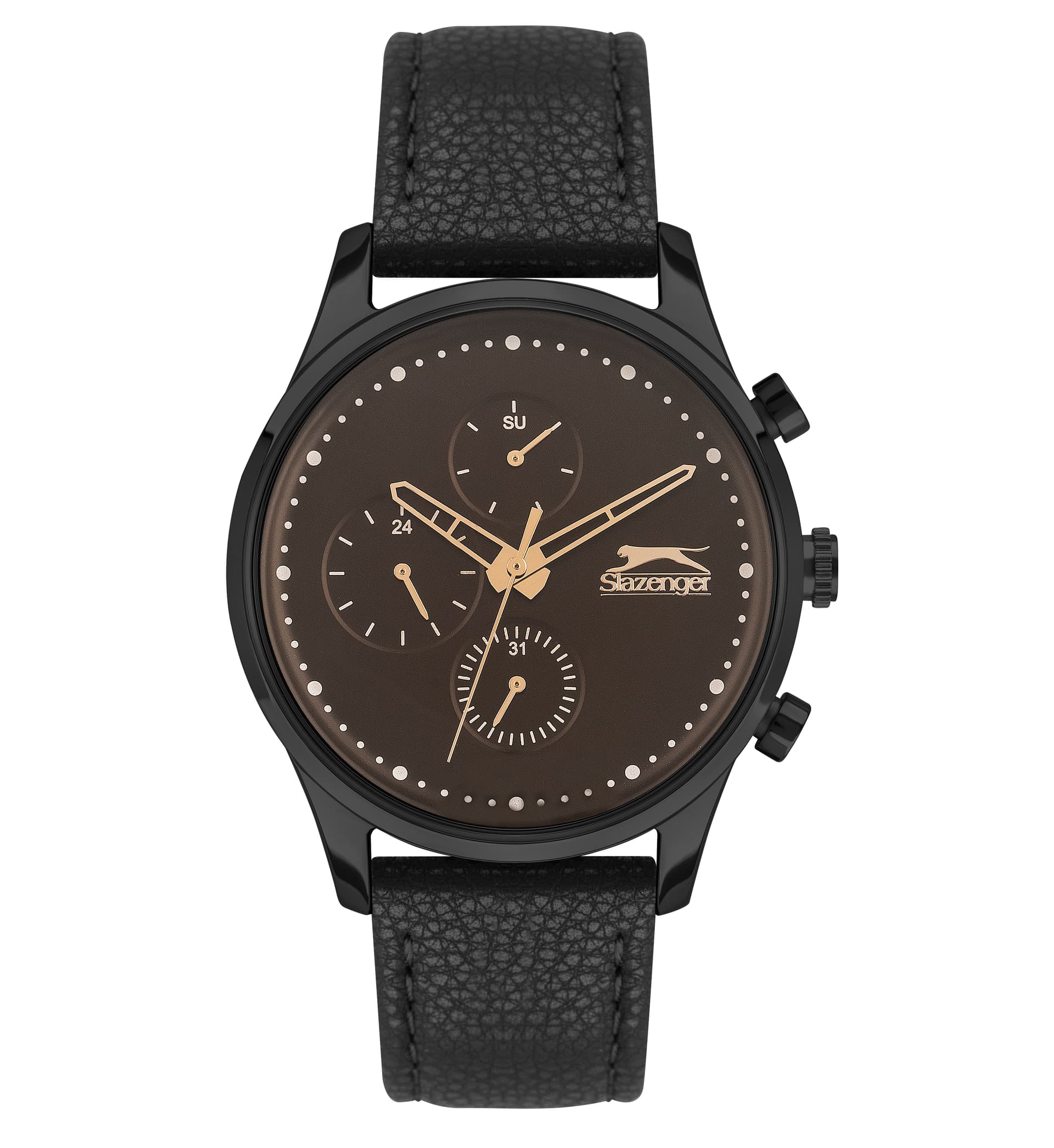 Slazenger Gents Stainless Steel Watch SL.9.6387.2.01 Brown