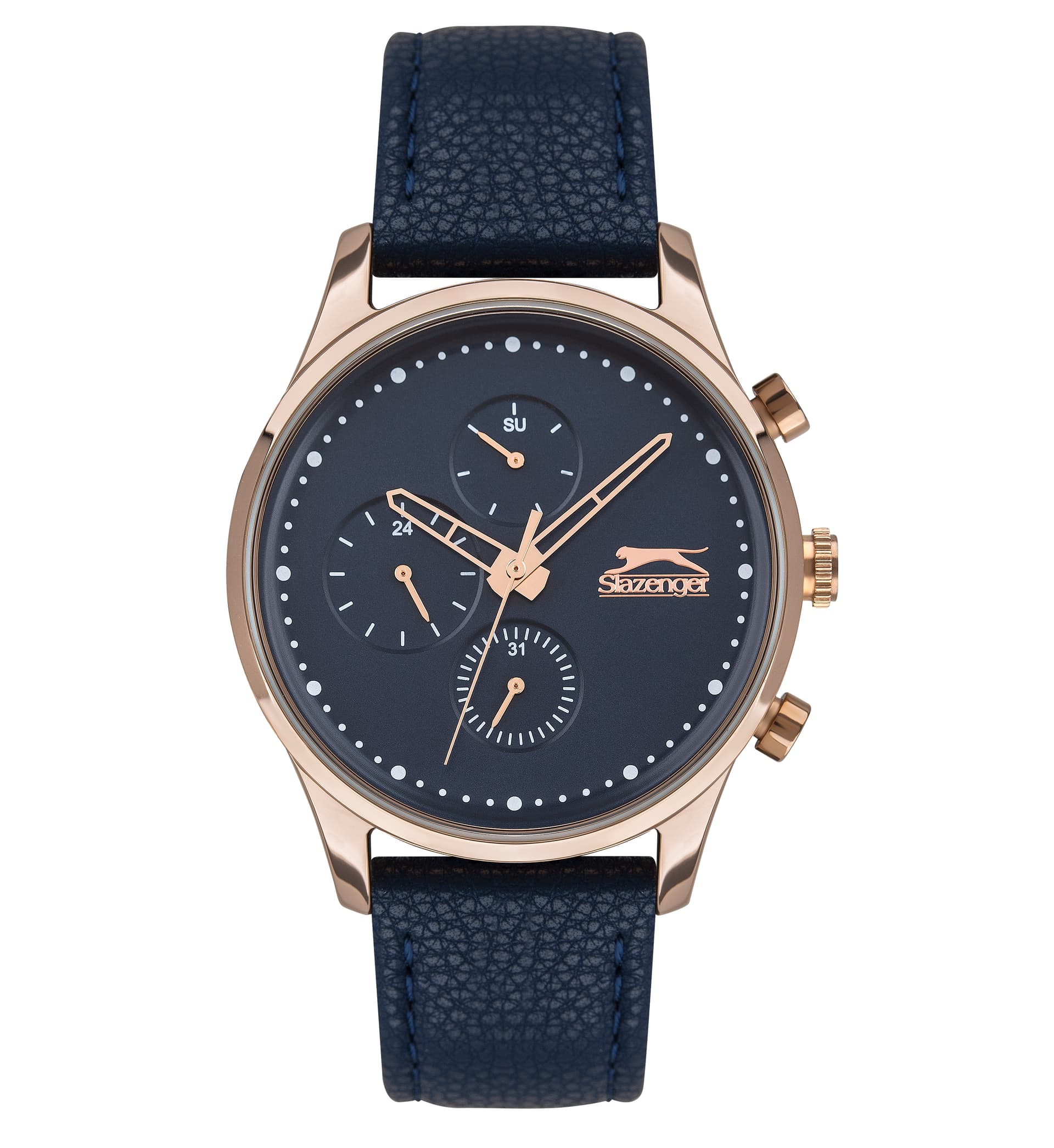 Slazenger Gents Stainless Steel Watch SL.9.6387.2.04 Blue