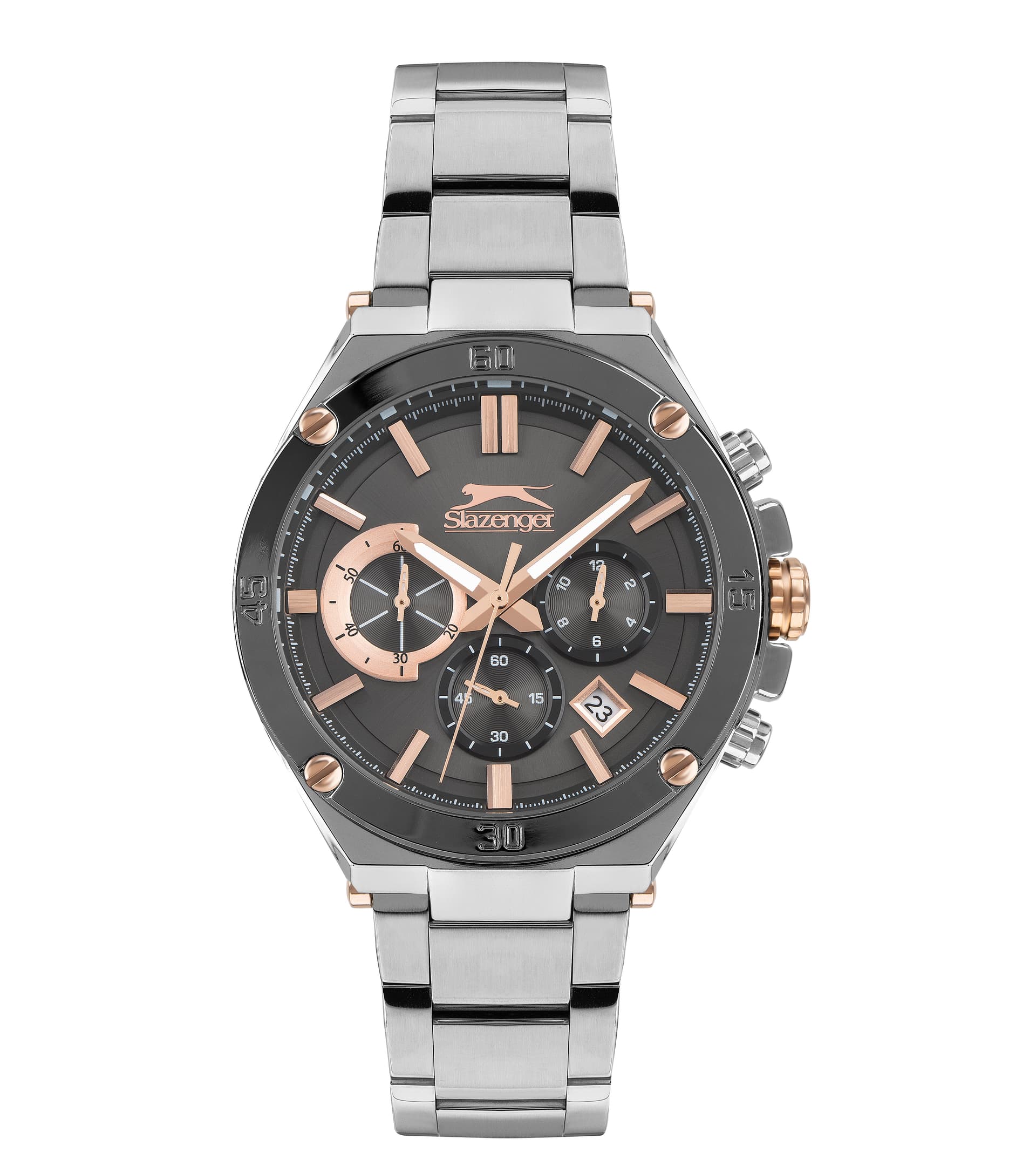 Slazenger Gents Stainless Steel Watch SL.9.6388.2.03 Black