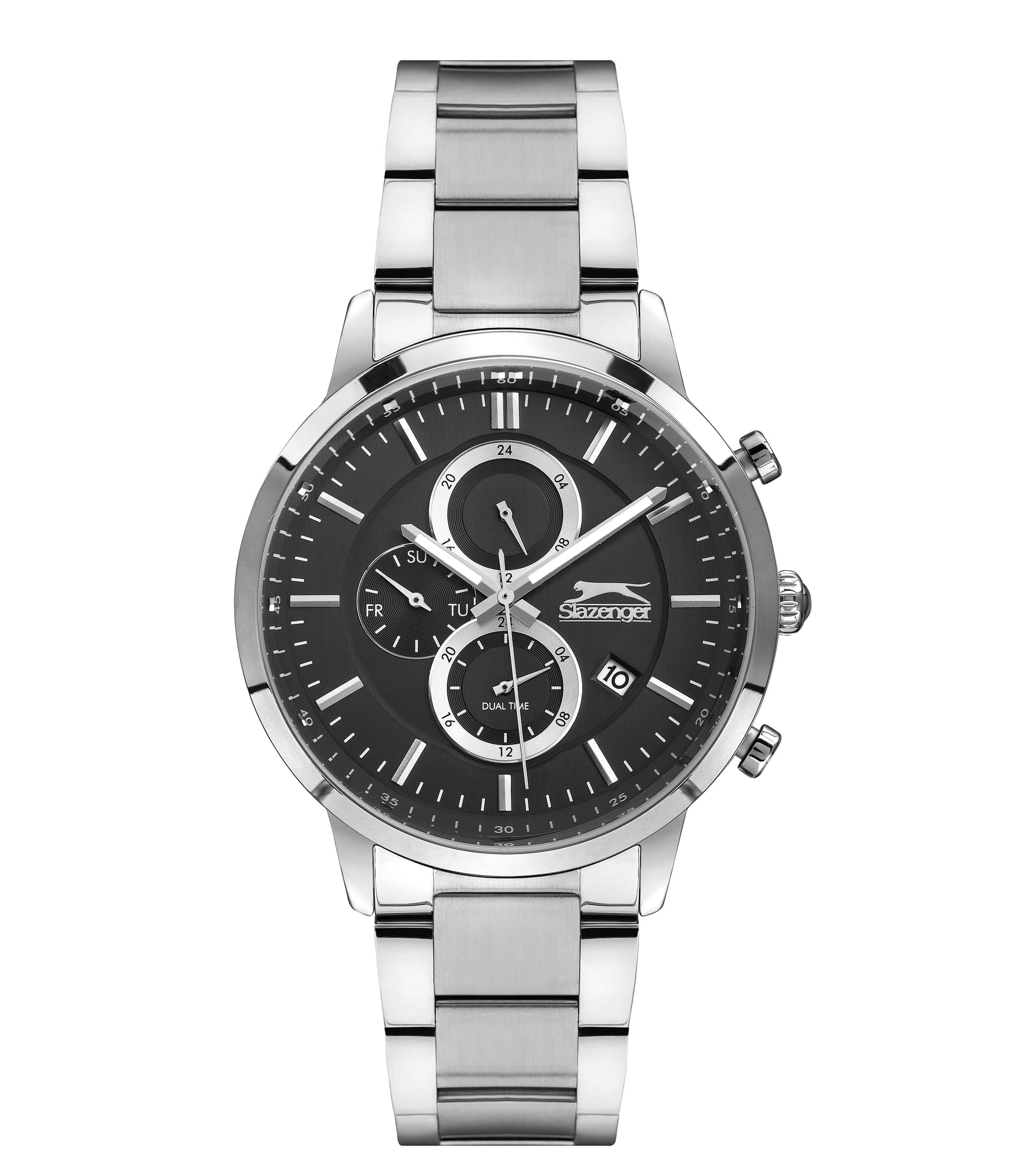 Slazenger Gents Stainless Steel Watch SL.9.6389.2.02 Black