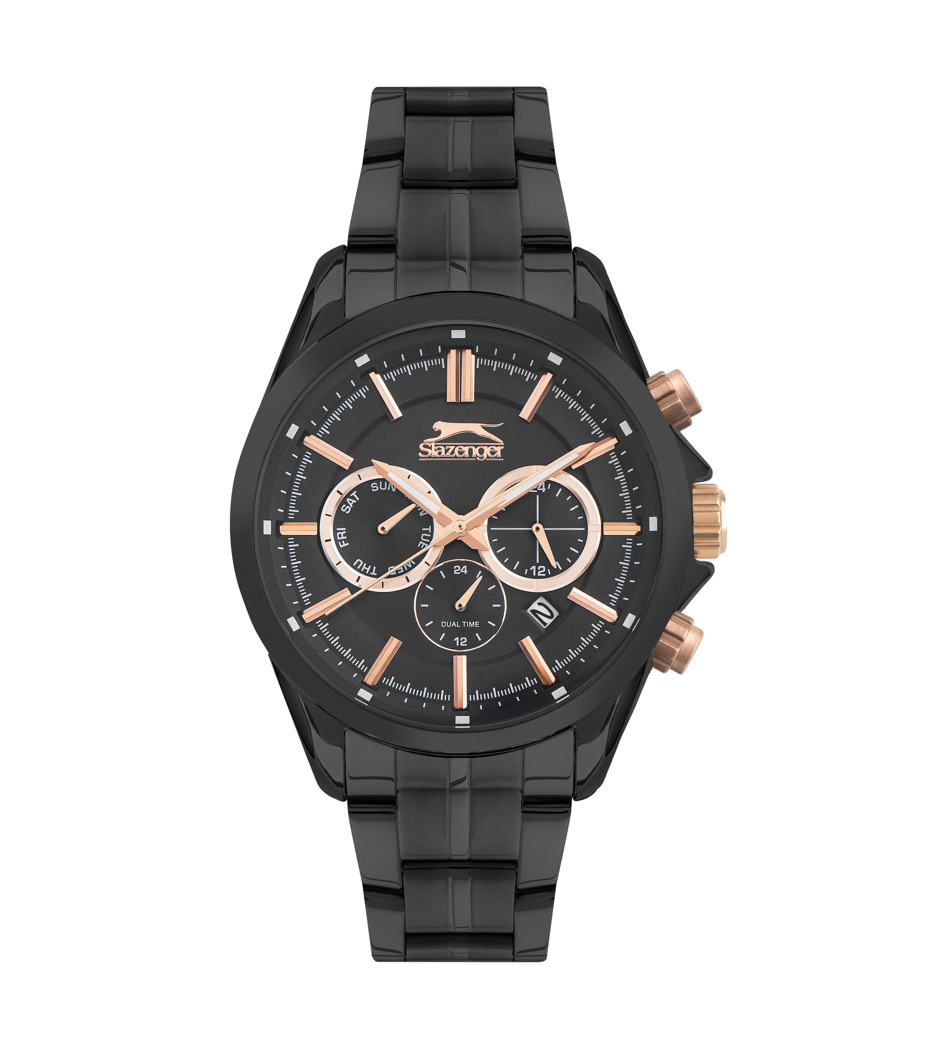 Slazenger Gents Stainless Steel Watch SL.9.6391.2.01 Black