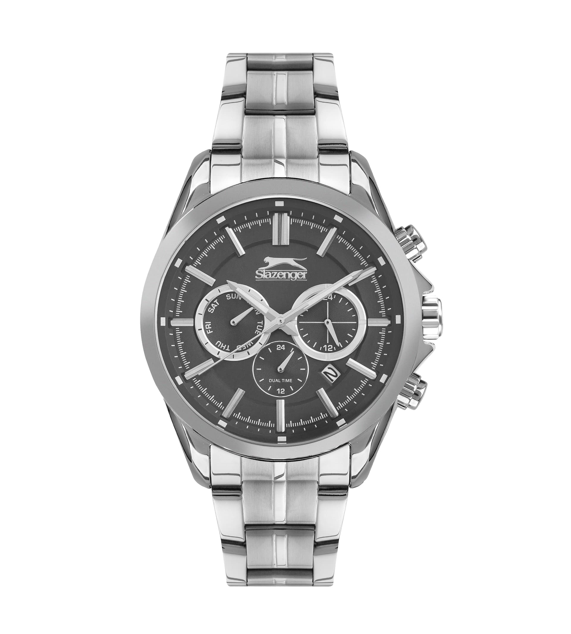 Slazenger Gents Stainless Steel Watch SL.9.6391.2.04 Black
