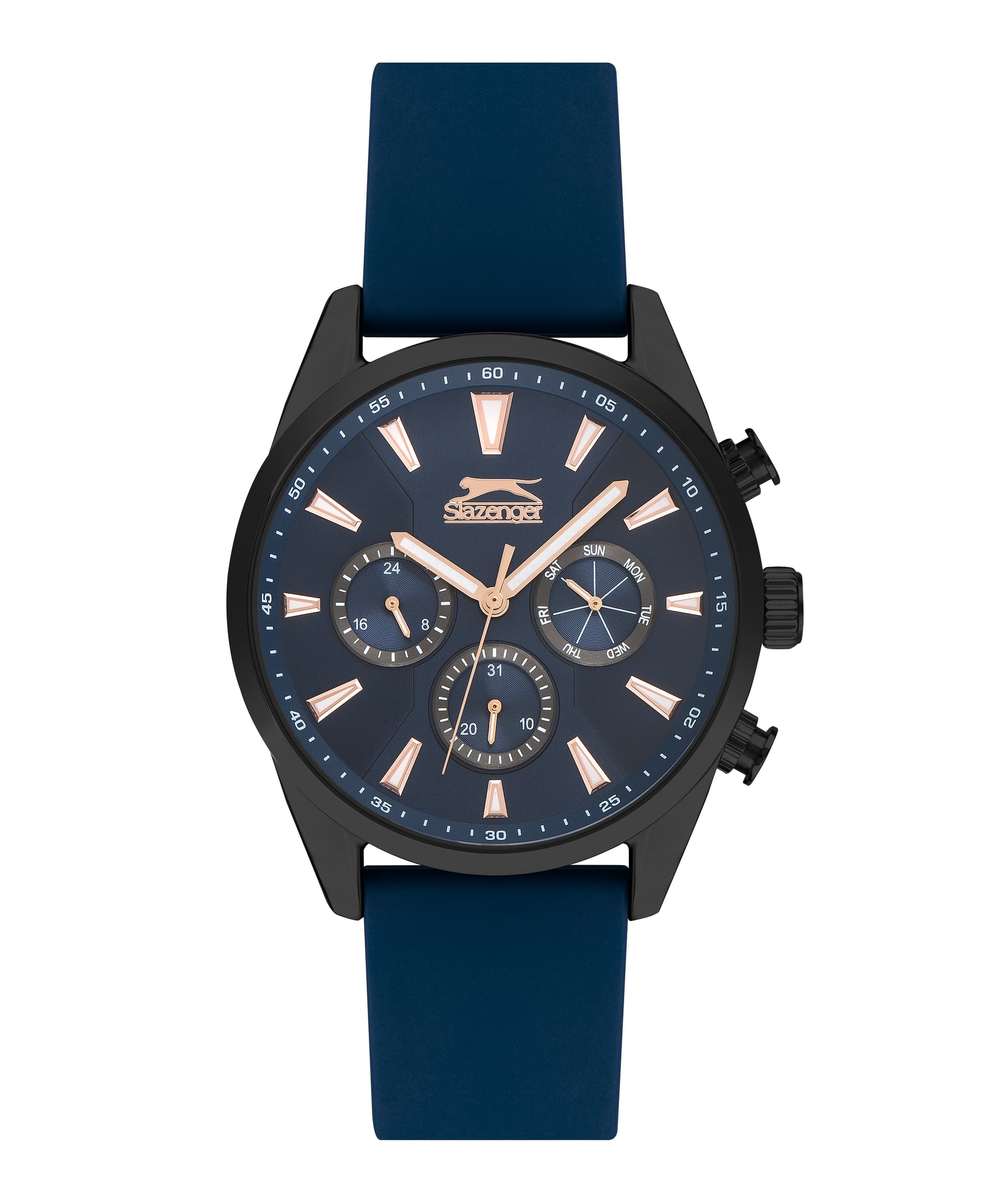 Slazenger Gents Rubber Strap Watch SL.9.6393.2.03 Black