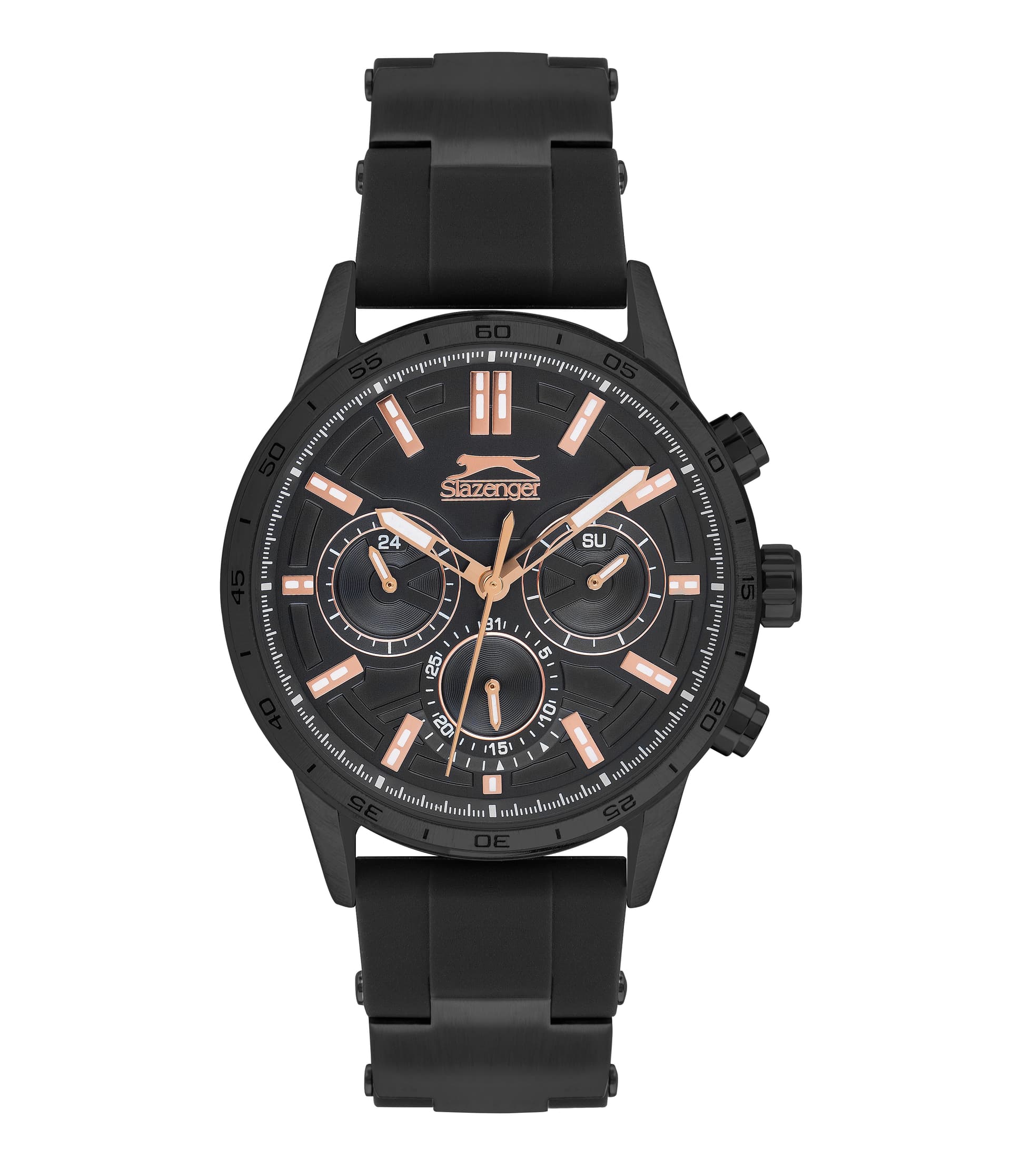 Slazenger Gents Stainless Steel Watch SL.9.6394.2.02 Black