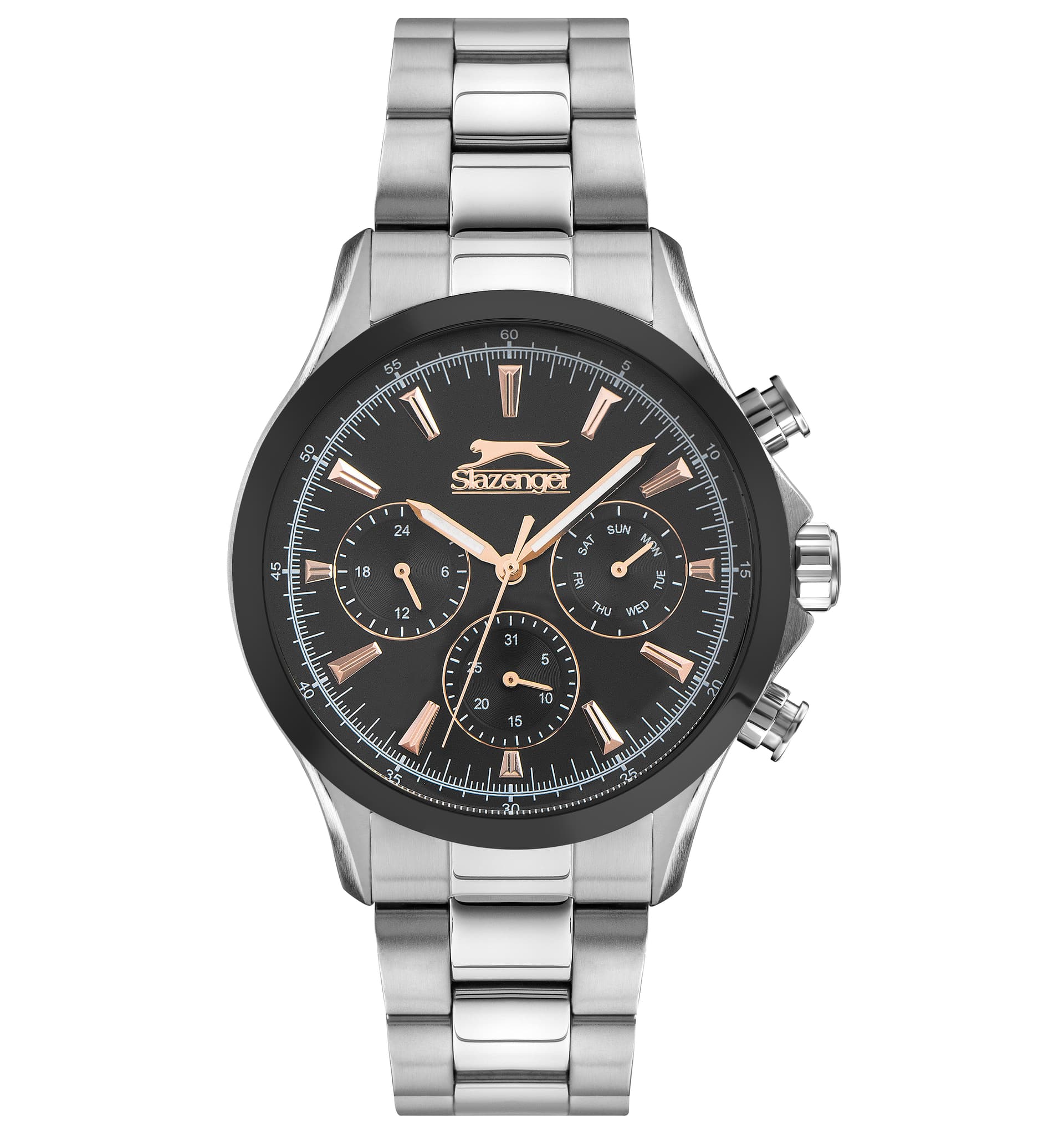 Slazenger Gents Stainless Steel Watch SL.9.6395.2.02 Black