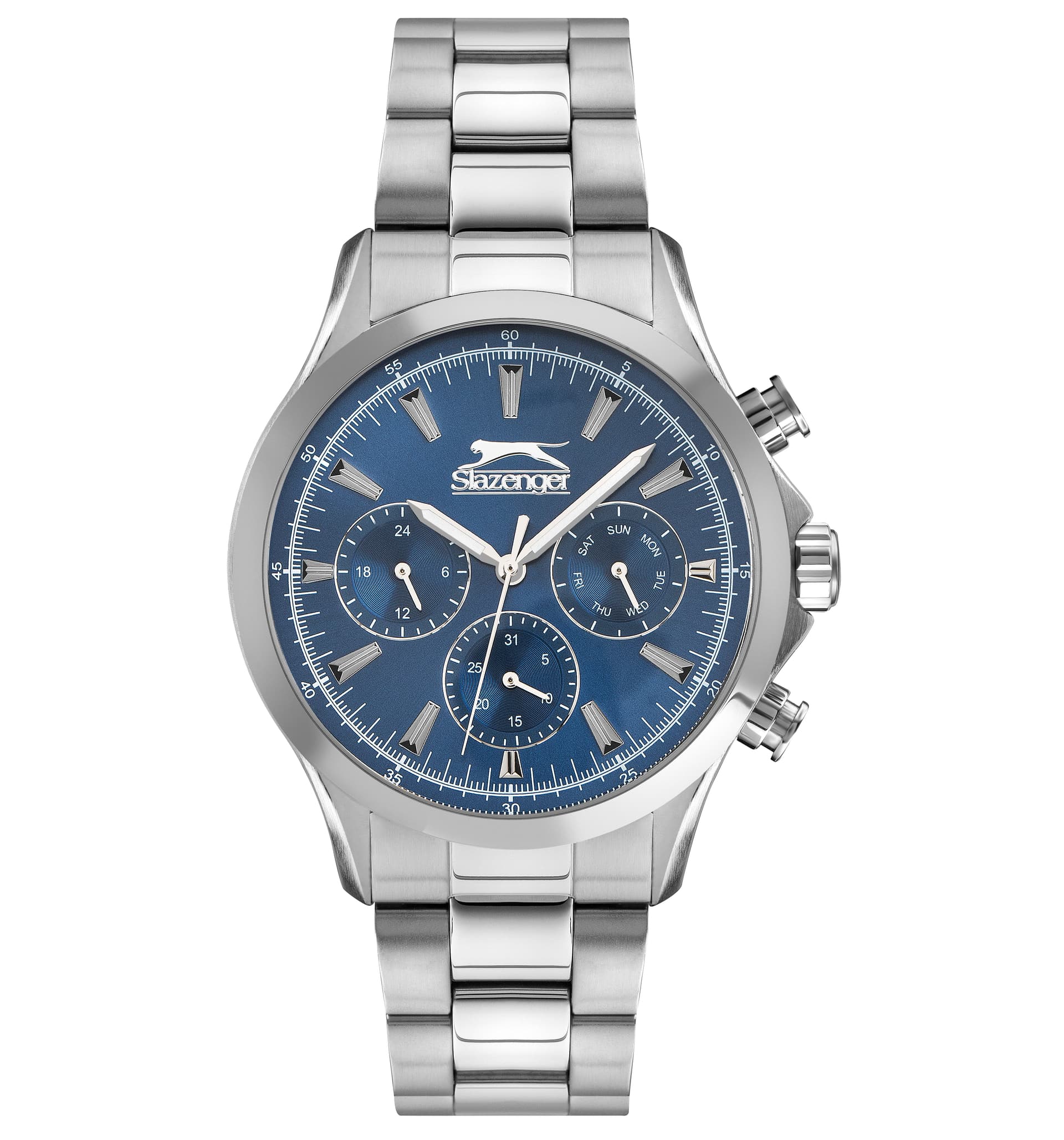 Slazenger Gents Stainless Steel Watch SL.9.6395.2.03 Blue