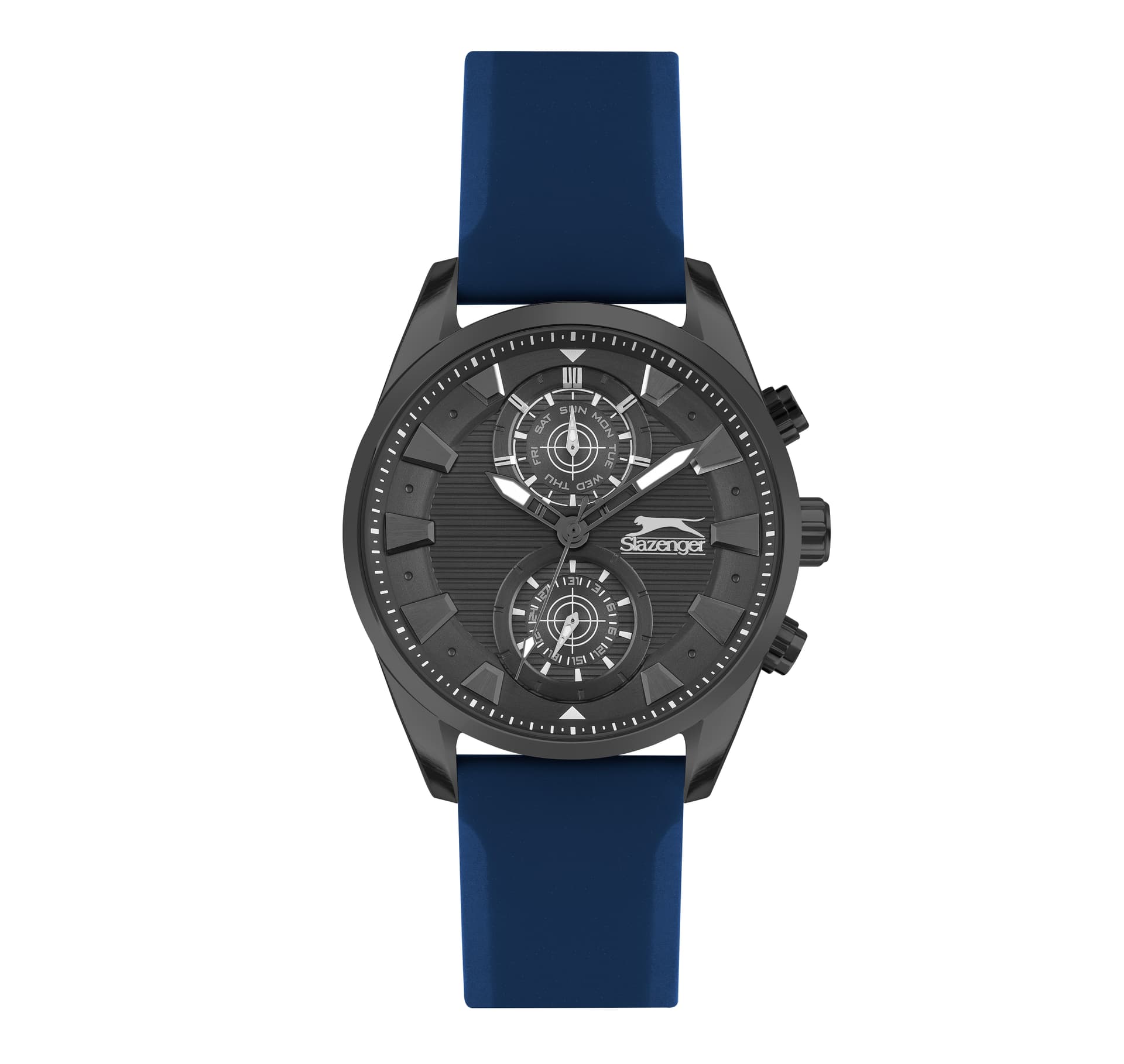 Slazenger Gents Rubber Strap Watch SL.9.6396.2.04 Black