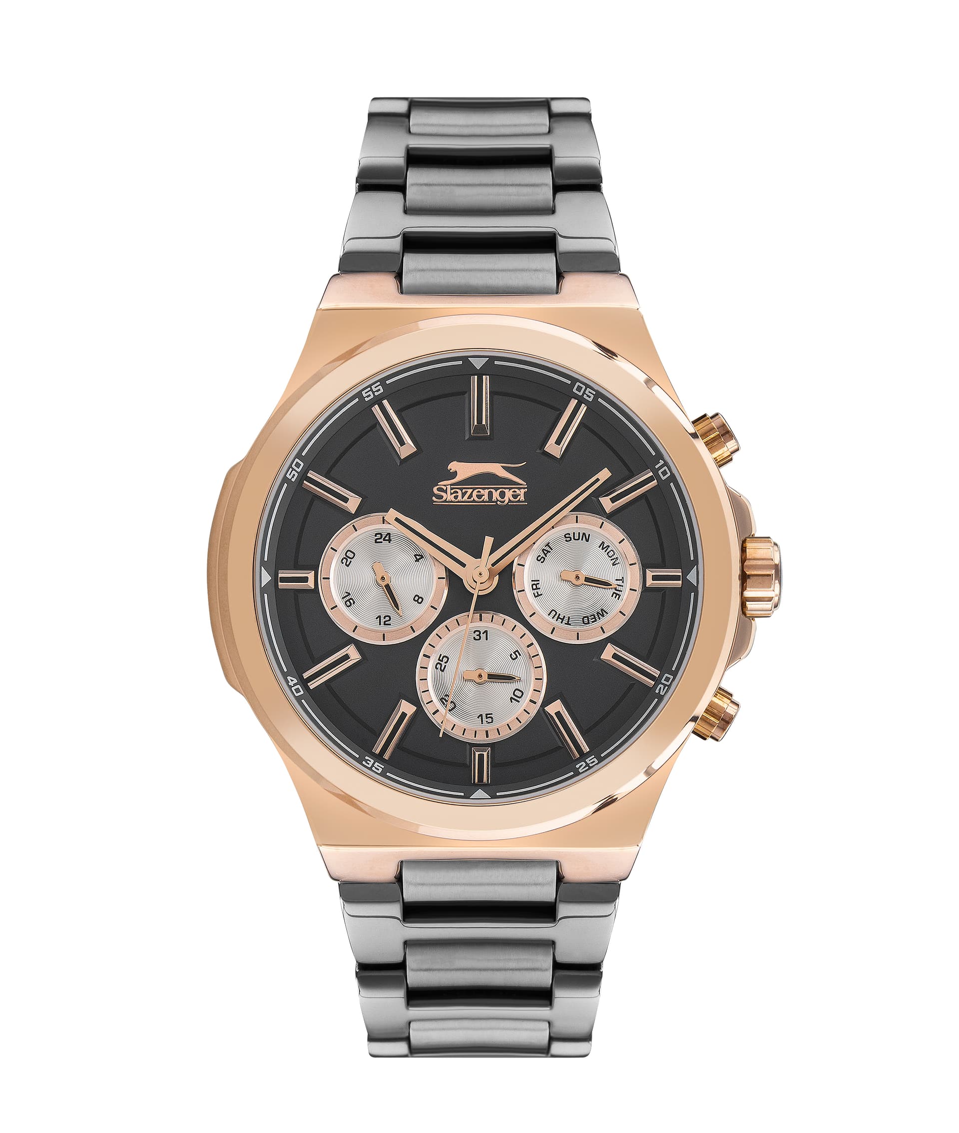 Slazenger Gents Stainless Steel Watch SL.9.6397.2.02 Black
