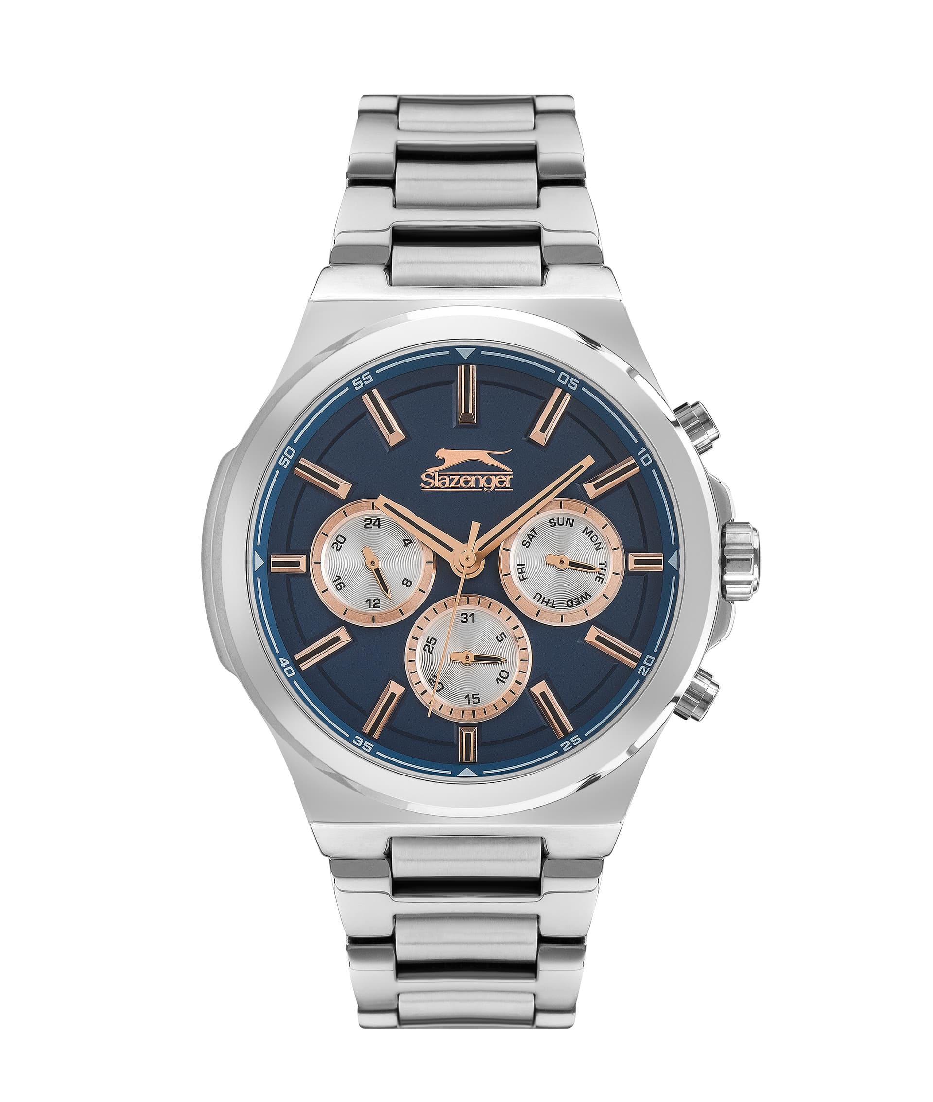 Slazenger Gents Stainless Steel Watch SL.9.6397.2.03 Blue