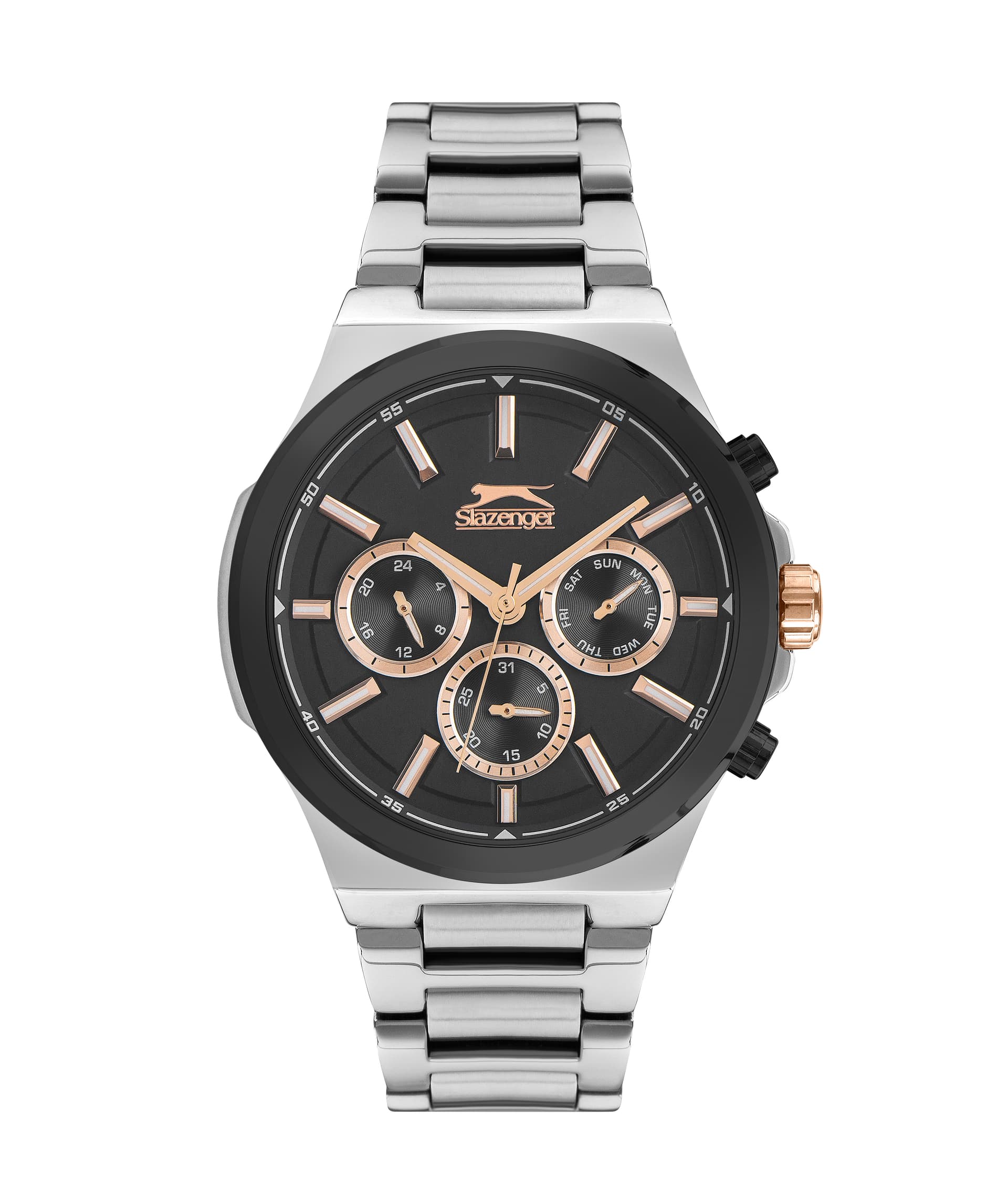Slazenger Gents Stainless Steel Watch SL.9.6397.2.04 Black