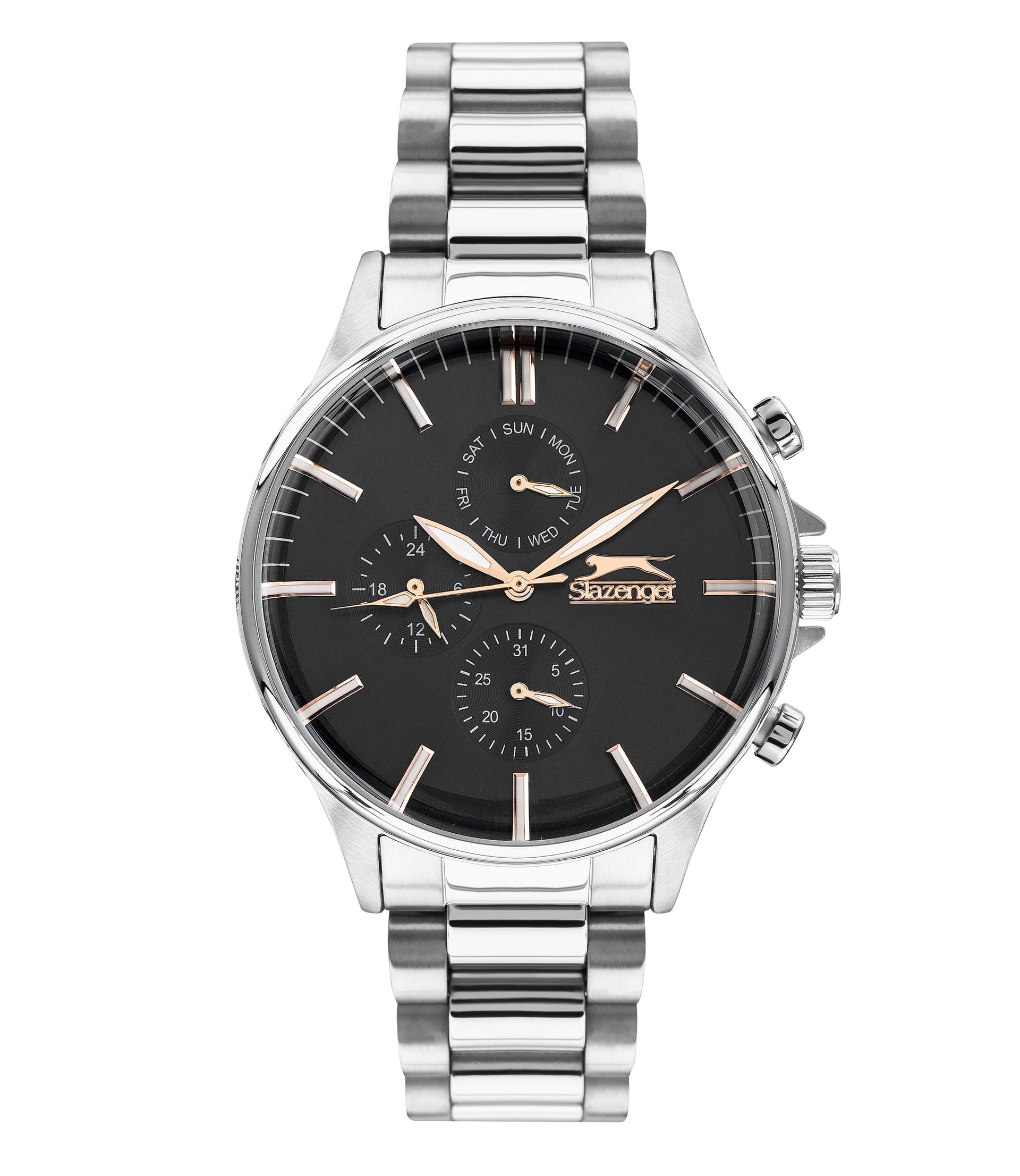 Slazenger Gents Stainless Steel Watch SL.9.6398.2.03 Black