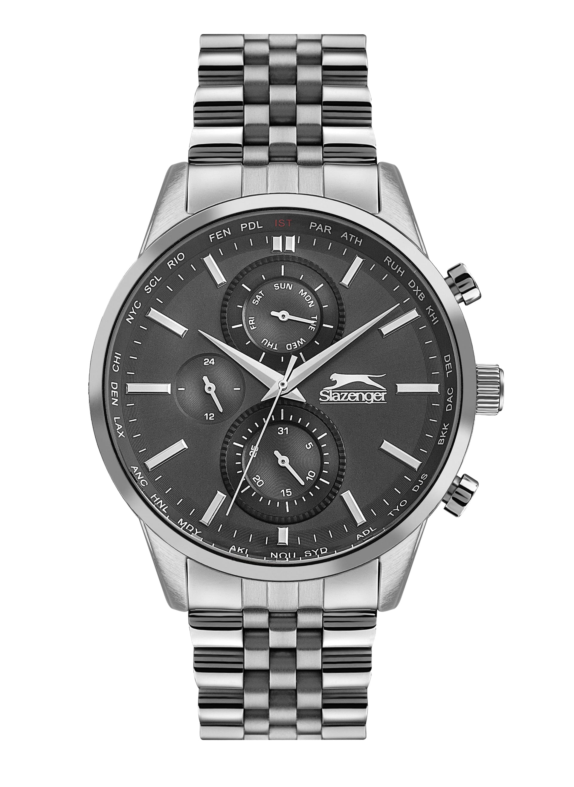 Slazenger Gents Stainless Steel Watch SL.9.6401.2.02 Grey