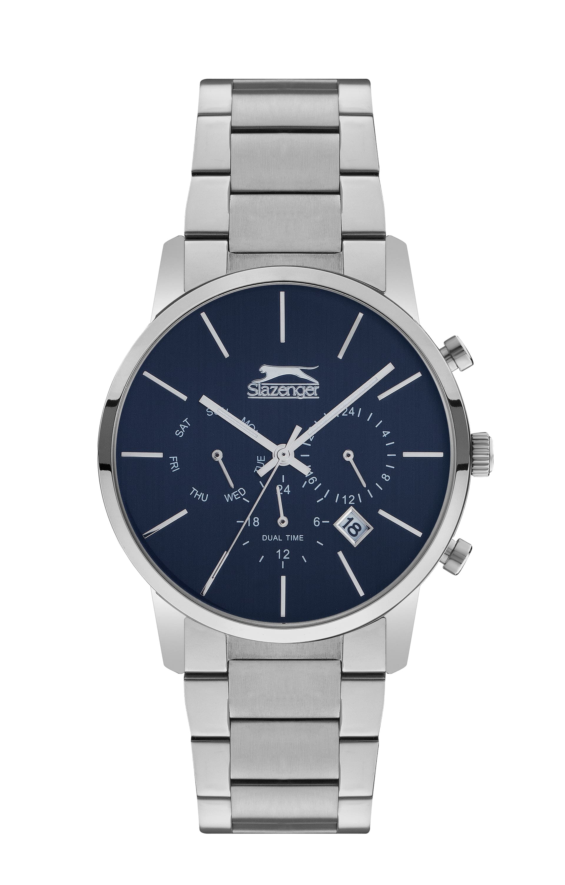 Slazenger Gents Stainless Steel Watch SL.9.6410.2.01 Blue