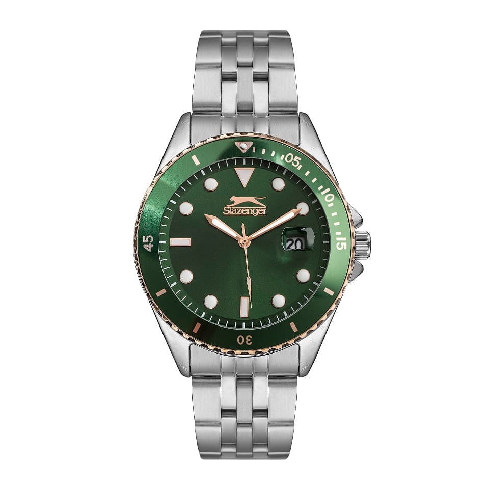 Slazenger Gents Stainless Steel Watch SL.9.6502.1.03 Green