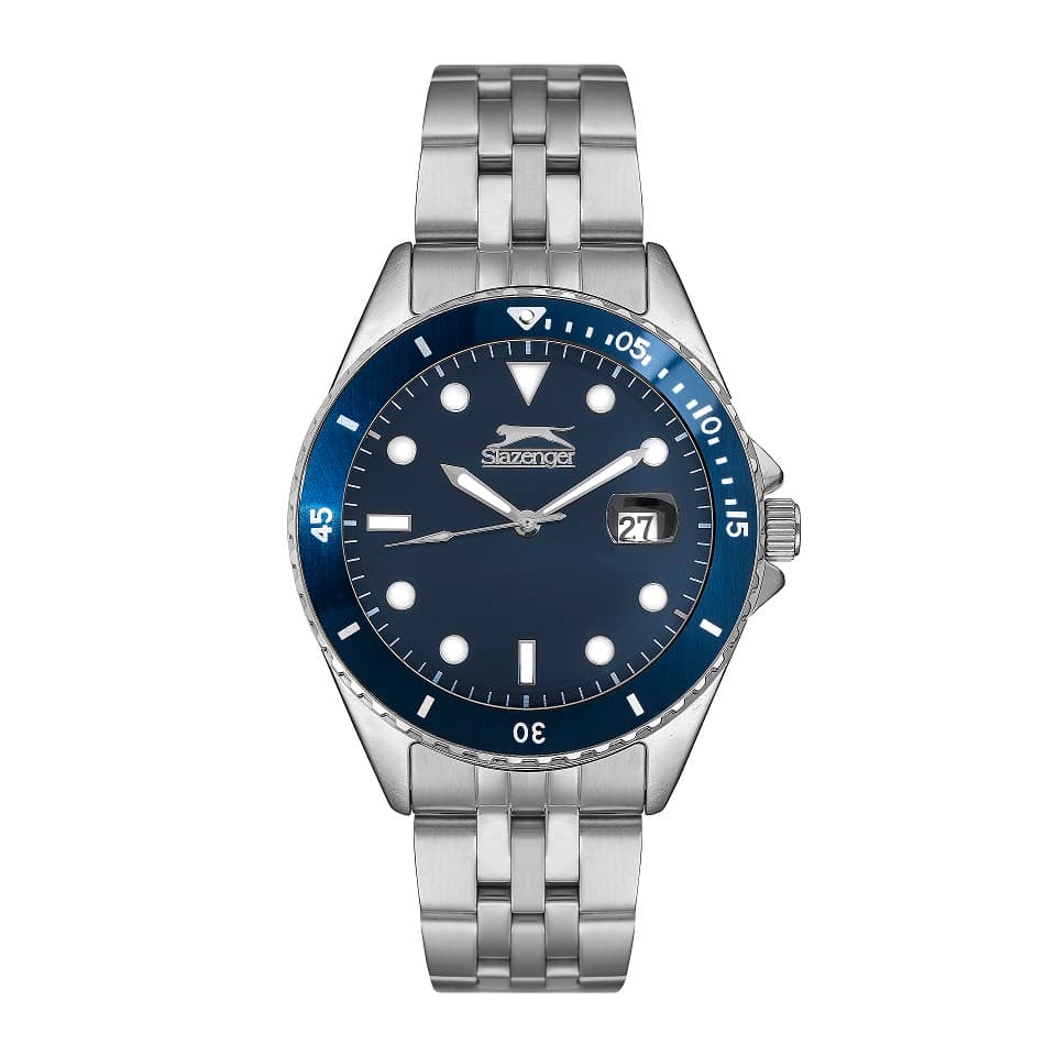 Slazenger Gents Stainless Steel Watch SL.9.6502.1.04 Blue