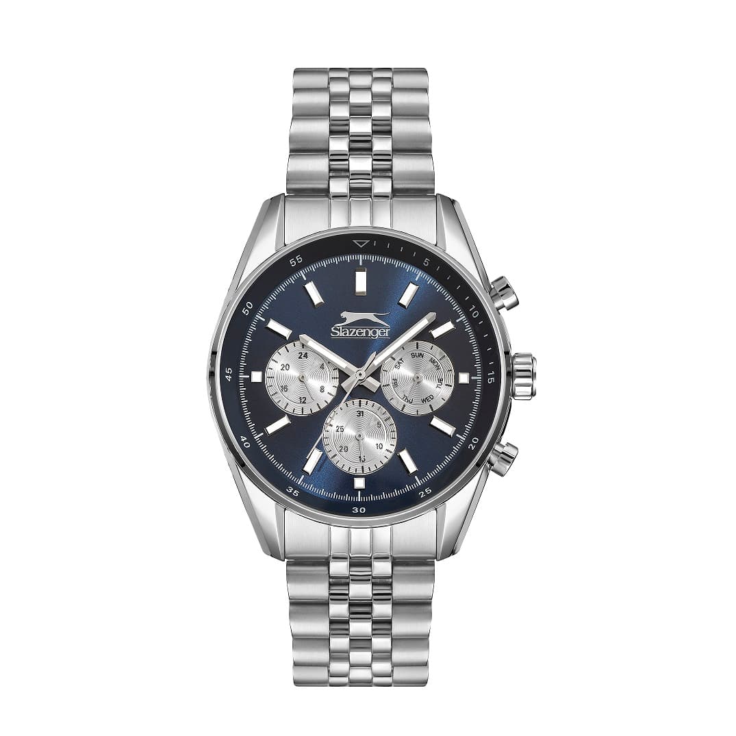 Slazenger Gents Stainless Steel Watch SL.9.6507.2.02 Blue