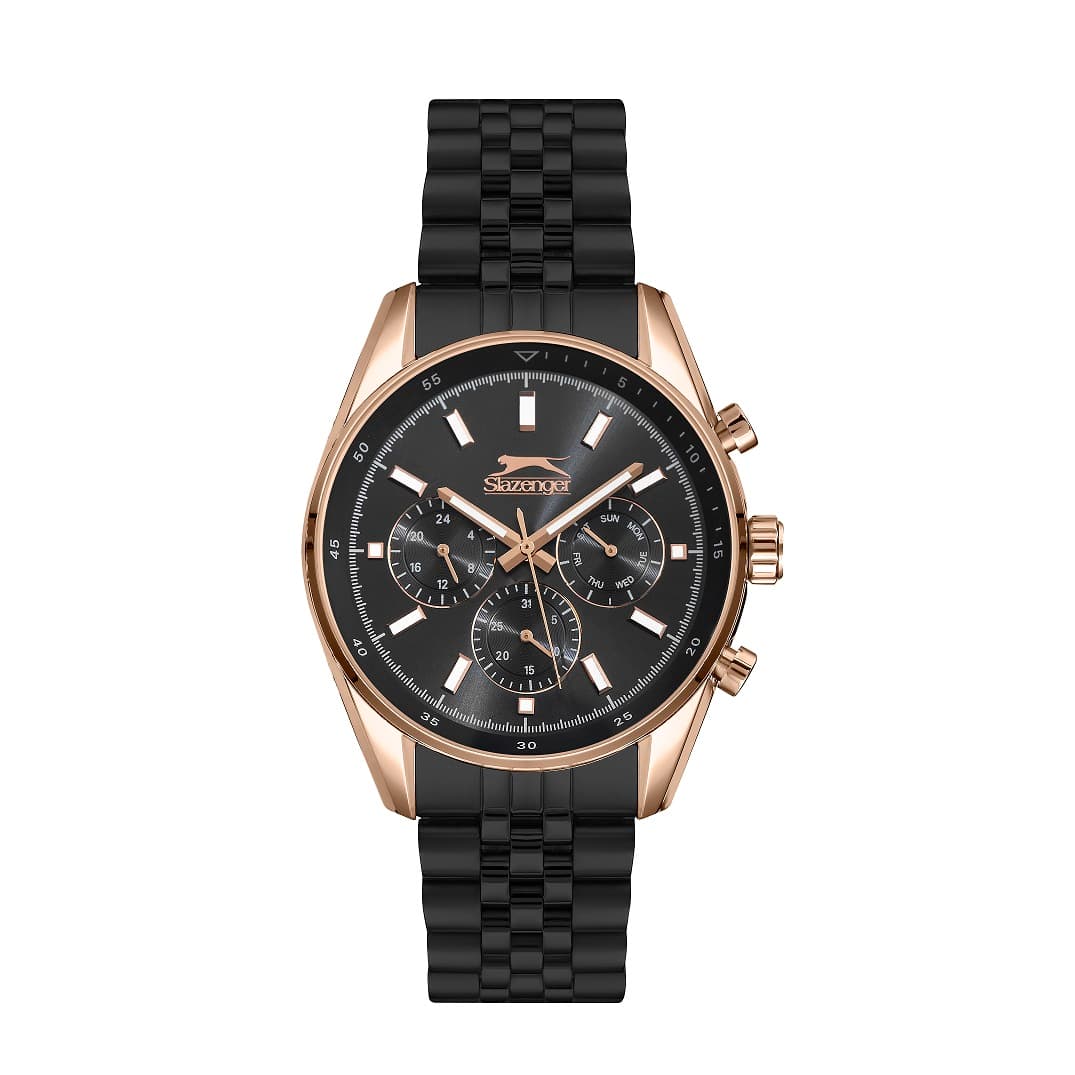 Slazenger Gents Stainless Steel Watch SL.9.6507.2.03 Black
