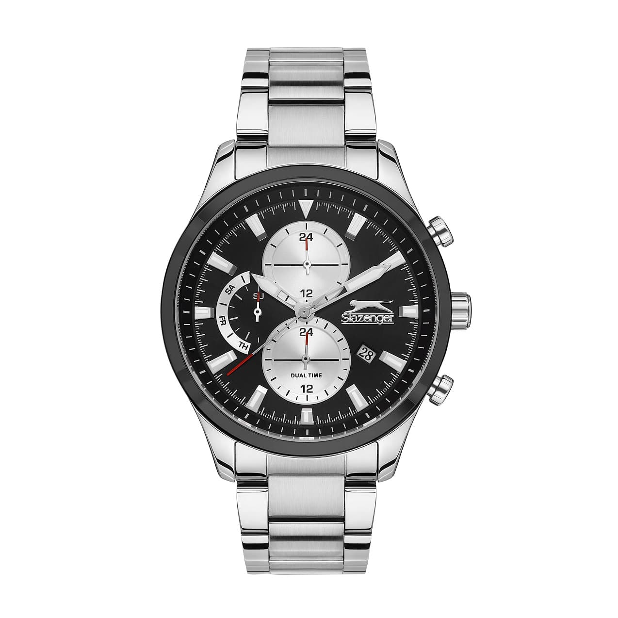 Slazenger Gents Stainless Steel Watch SL.9.6511.2.02 Black