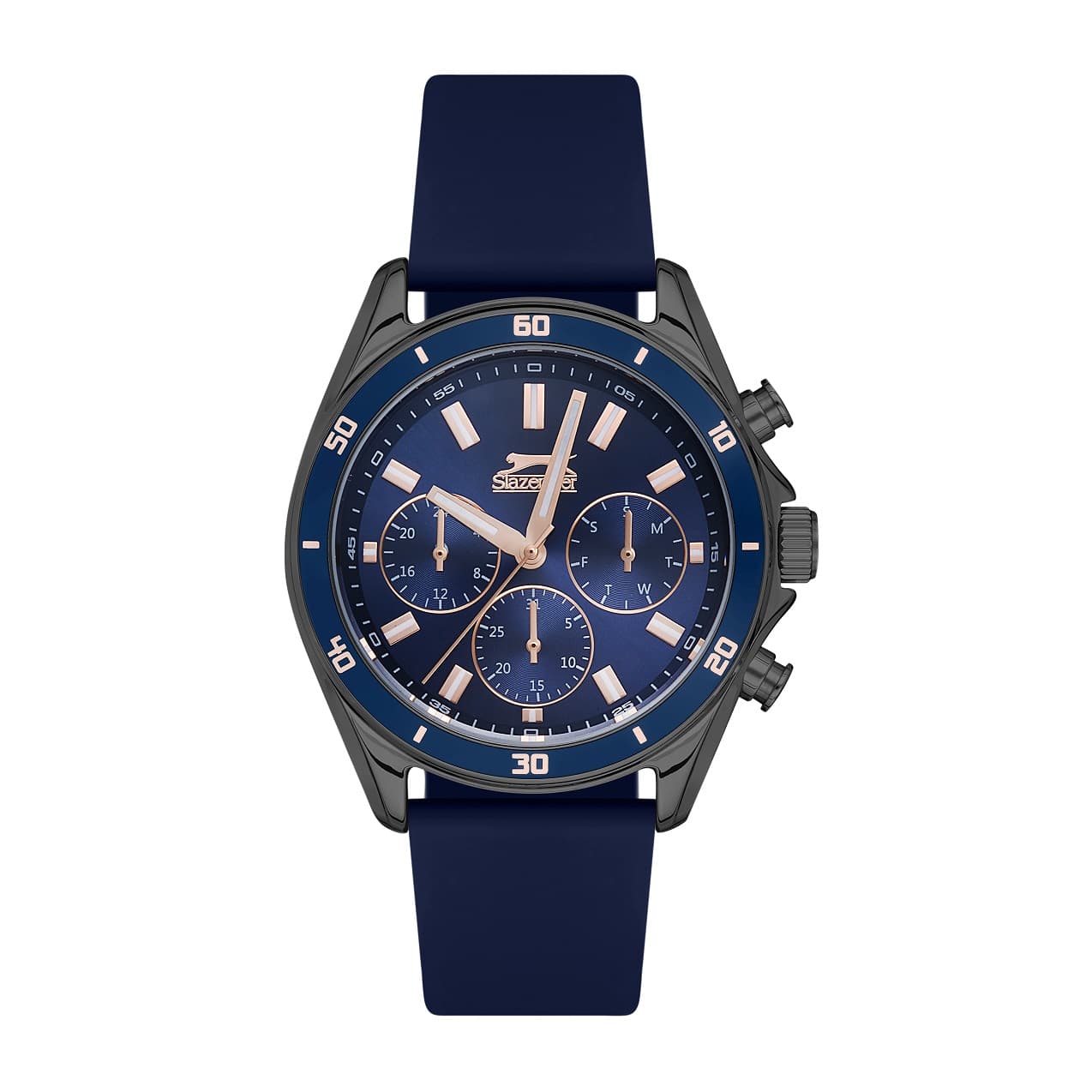 Slazenger Gents Stainless Steel Watch SL.9.6523.2.02 Blue