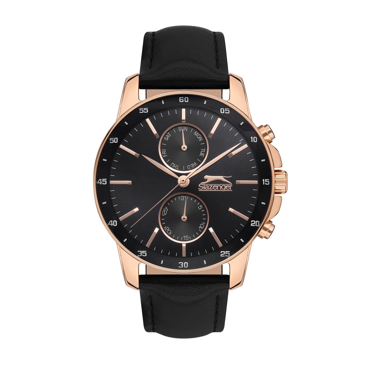 Slazenger Gents Stainless Steel Watch SL.9.6525.2.02 Black