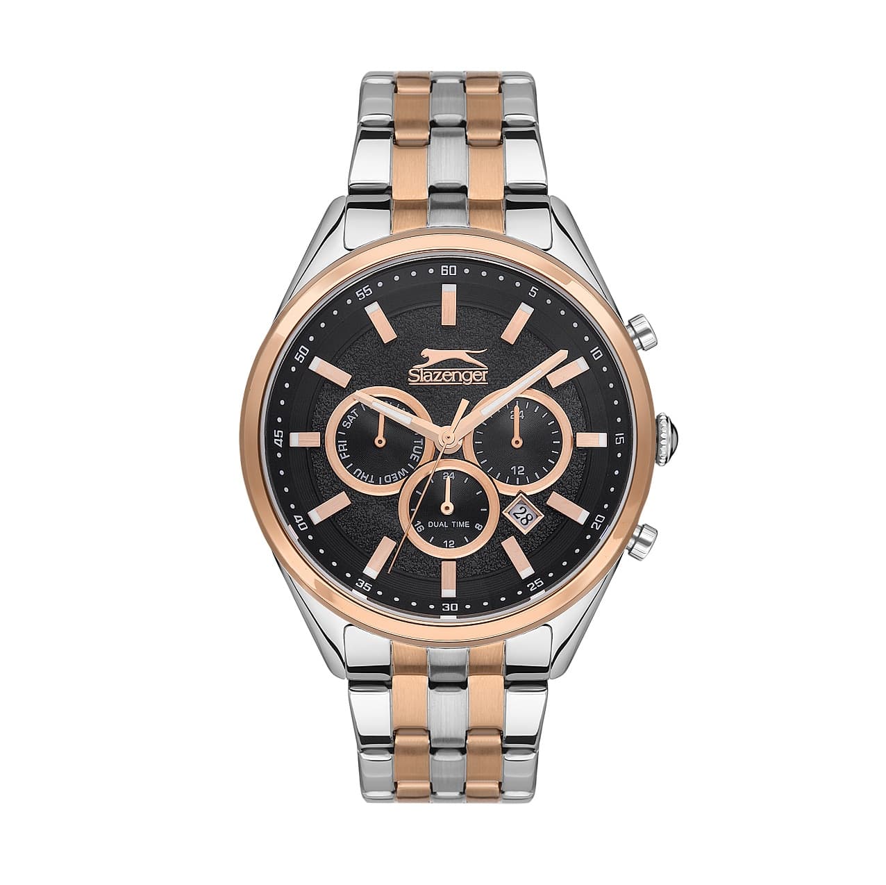 Slazenger Gents Stainless Steel Watch SL.9.6546.2.04 Black