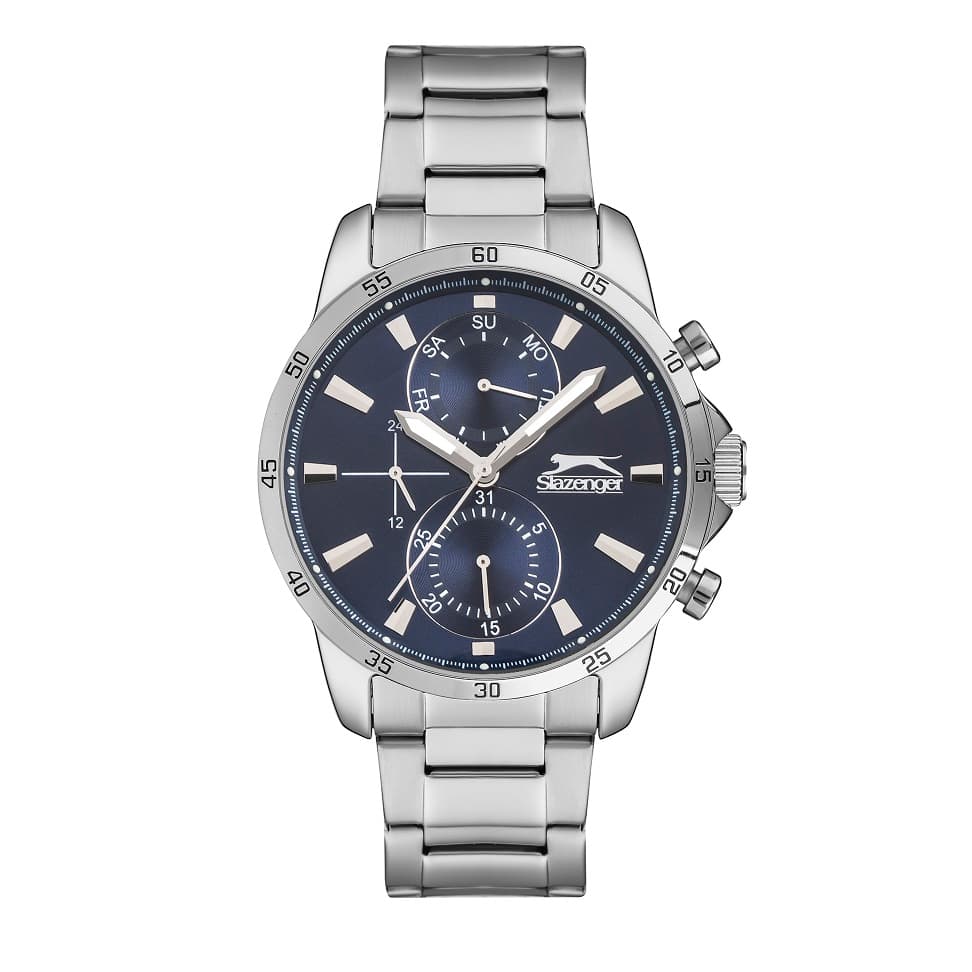 Slazenger Gents Stainless Steel Watch SL.9.6547.2.02 Blue