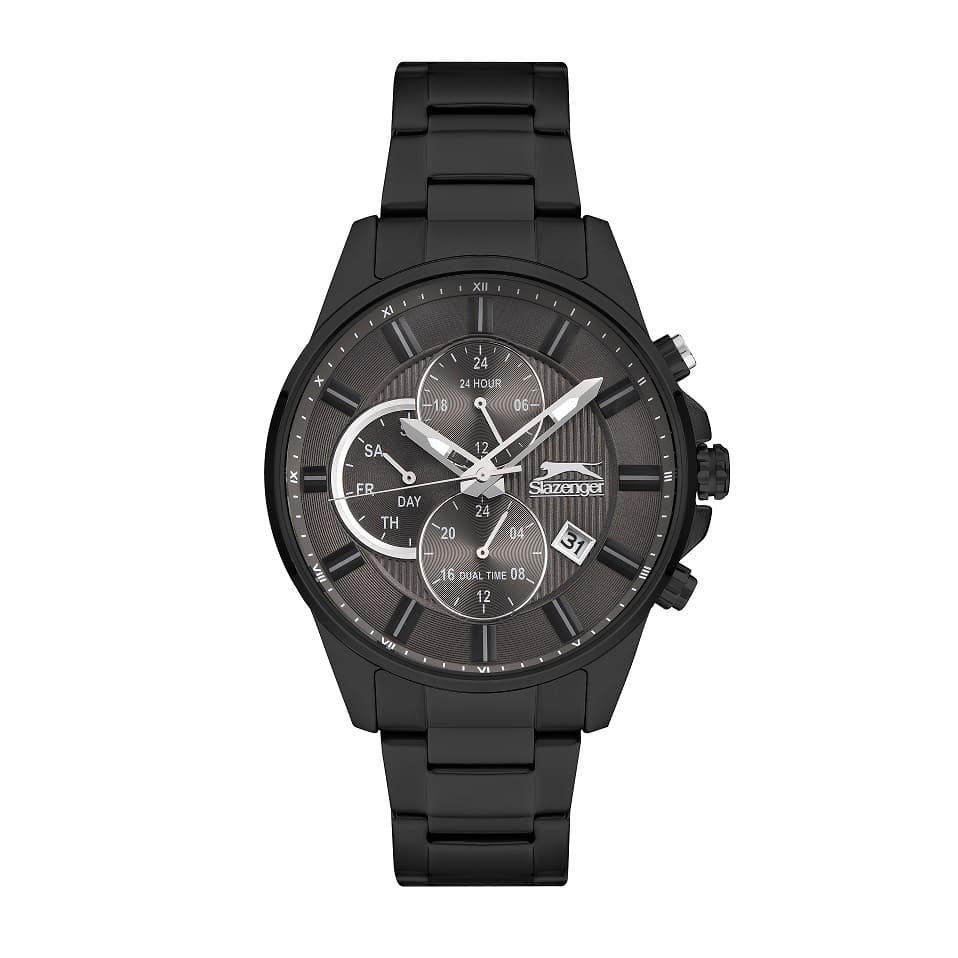 Slazenger Gents Stainless Steel Watch SL.9.6553.2.01 Black