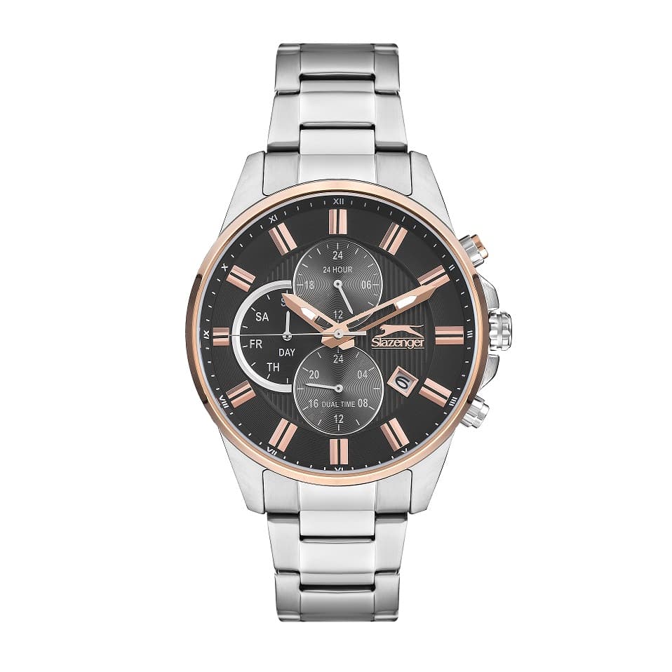 Slazenger Gents Stainless Steel Watch SL.9.6553.2.03 Black