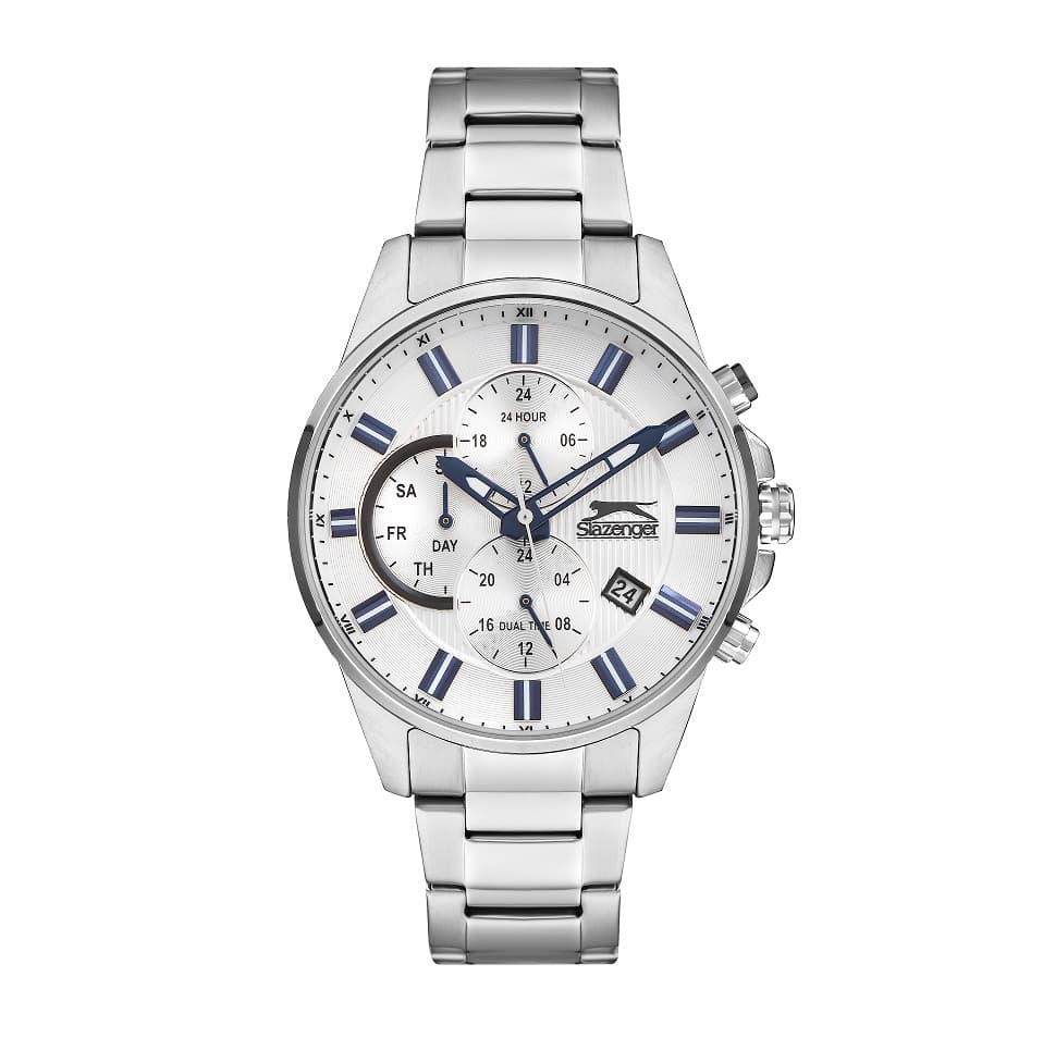 Slazenger Gents Stainless Steel Watch SL.9.6553.2.04 White