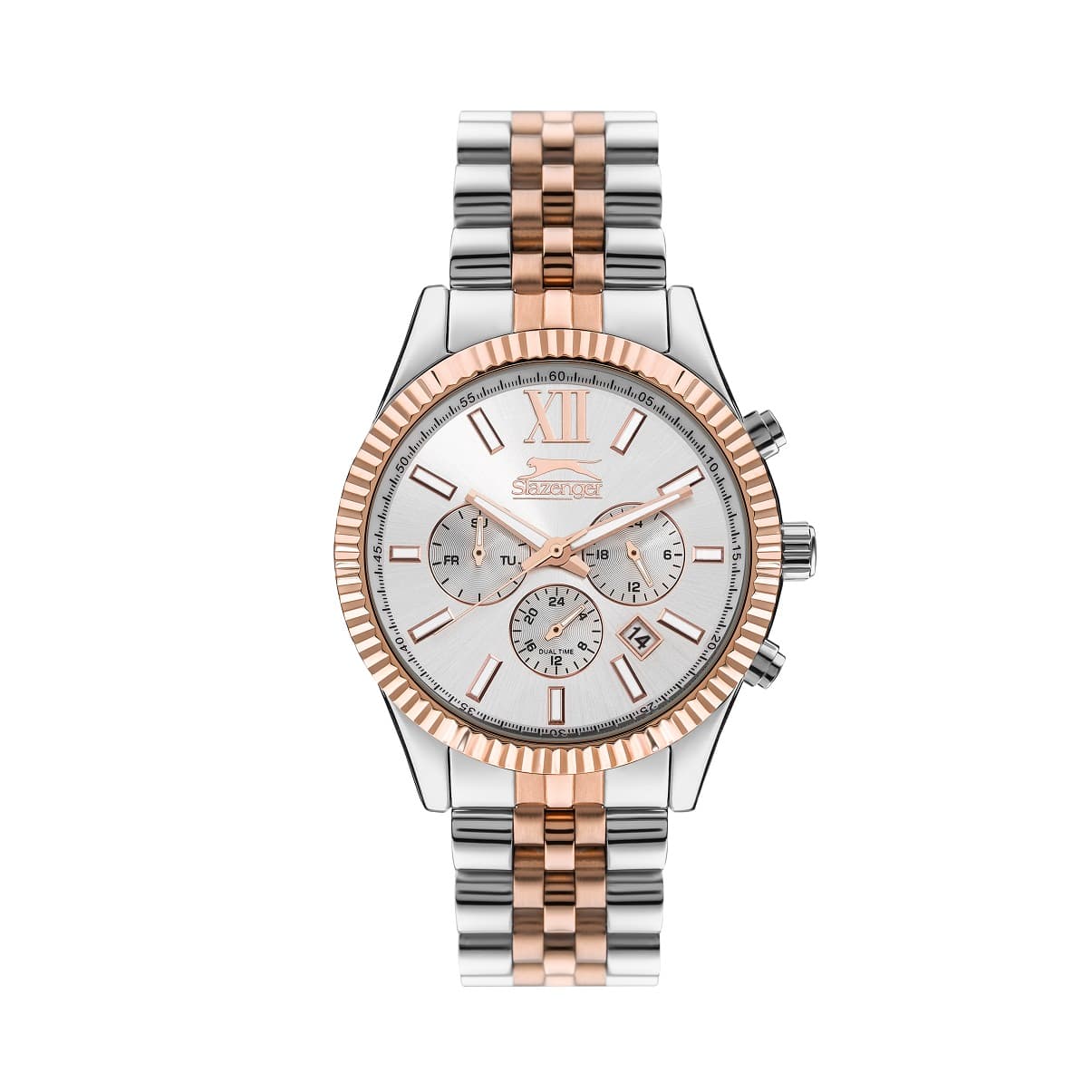 Slazenger Gents Stainless Steel Watch SL.9.6555.2.01 White