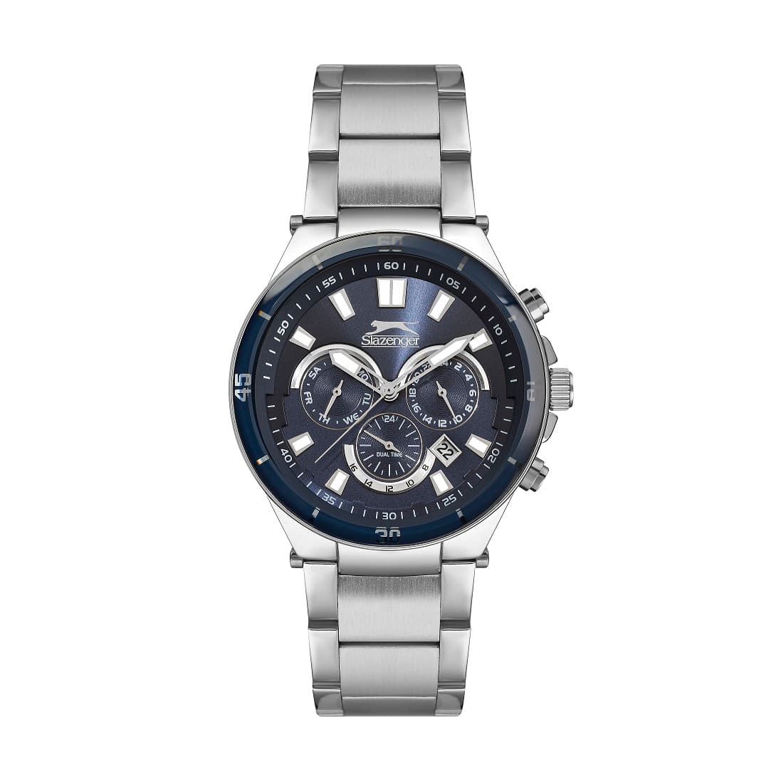 Slazenger Gents Stainless Steel Watch SL.9.6557.2.01 Blue