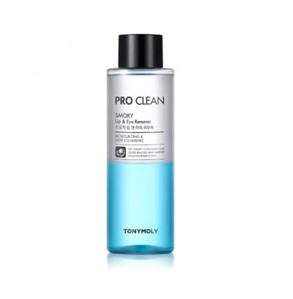 TONYMOLY Pro Clean Smoky Lip & Eye Remover - Moisturizing and Deep Cleansing