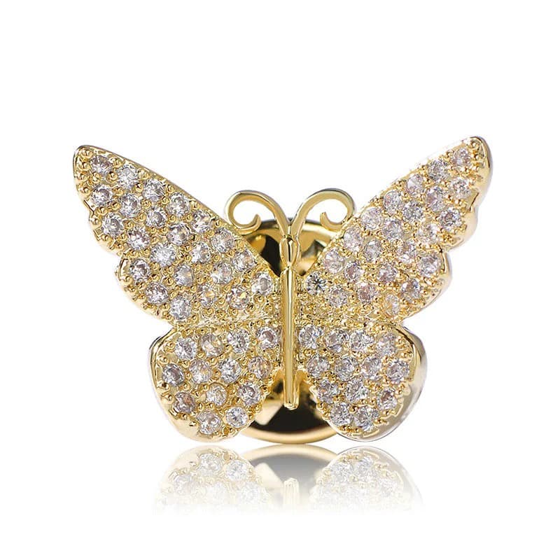 Vegas Copper Small Butterfly Brooch
