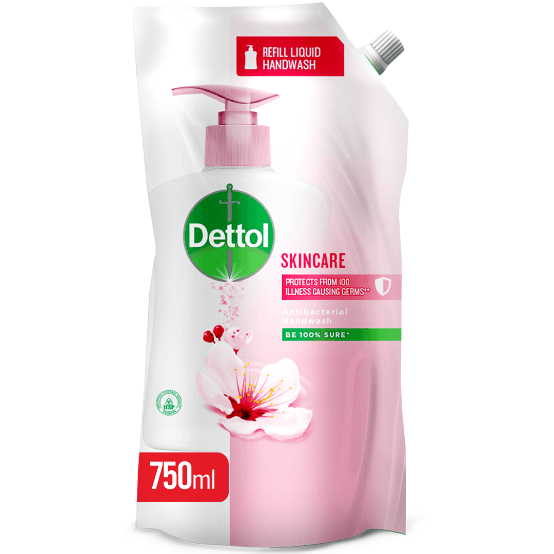 Dettol Liquid Hand Wash Refill Antibacterial Germ Protection Skincare 750ml