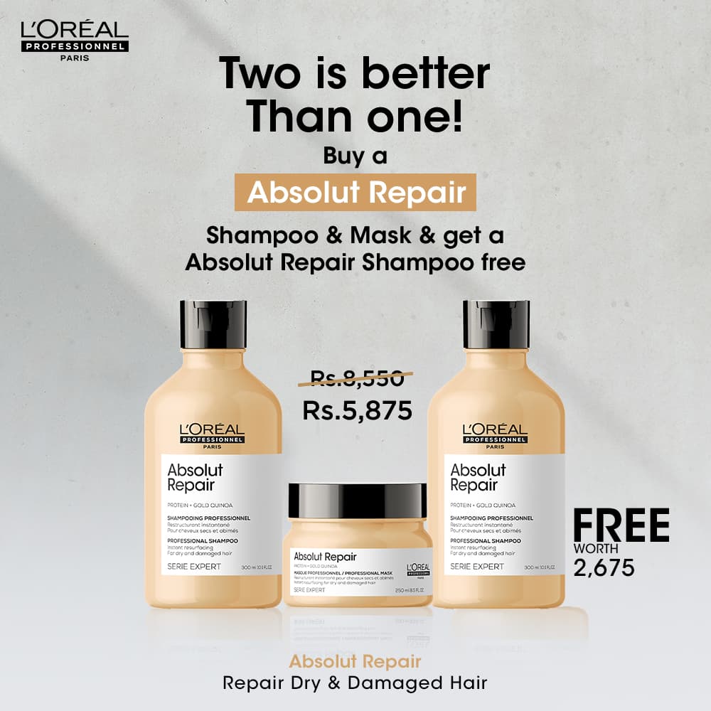 Absolute Repair Two Shampoos are Better Than One