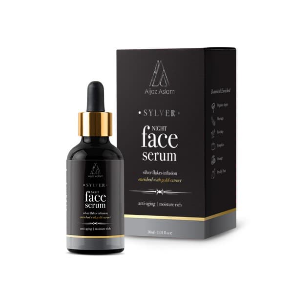 Aijaz Aslam Sylver Night Face Serum Anti-Aging | Night Routine