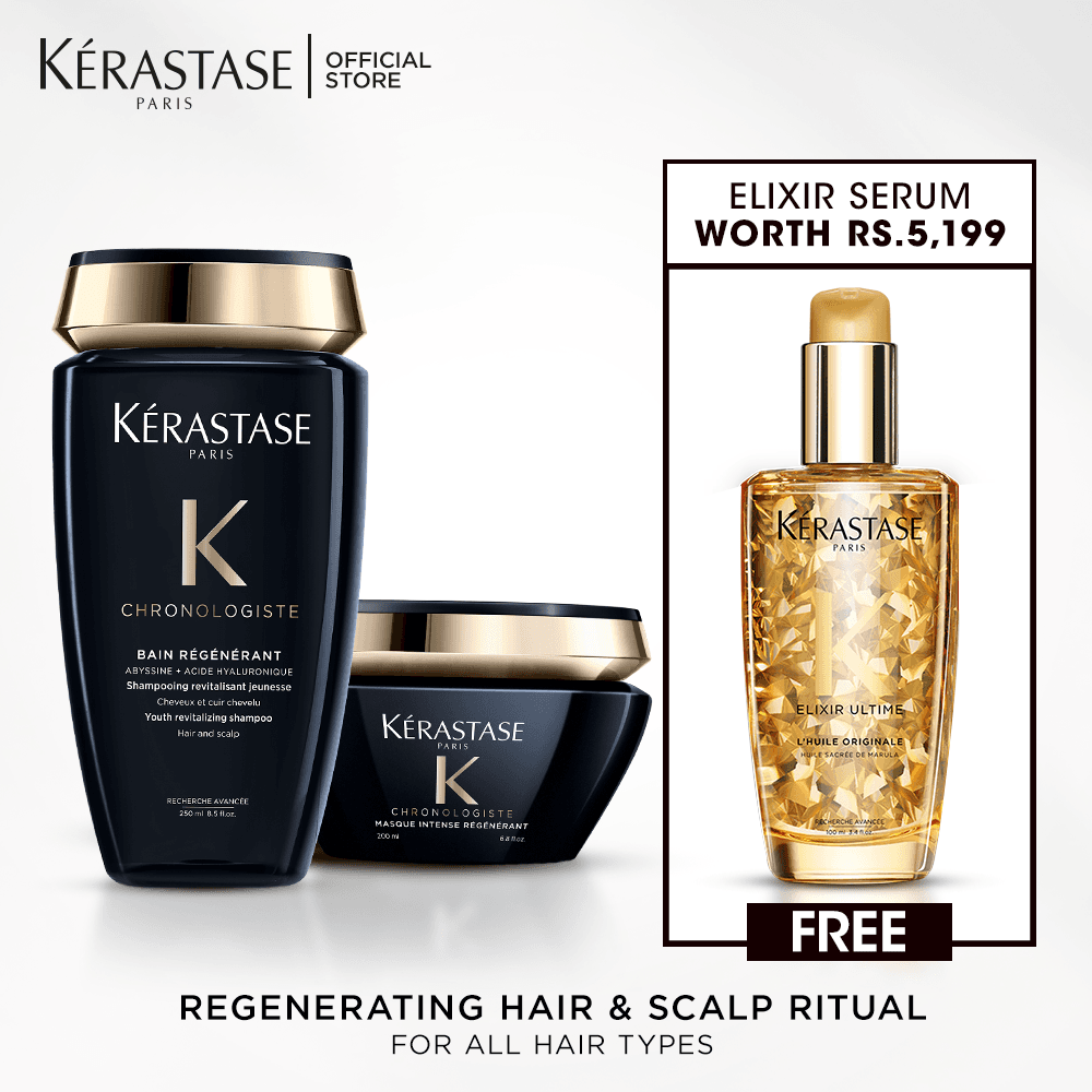 Anti-Ageing - Chronologiste Shampoo & Mask with Elixir Serum 100 Ml Free