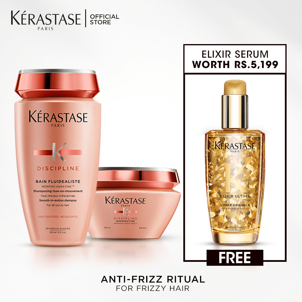 Anti-Frizz - Discipline Shampoo & Mask with Elixir Serum 100 Ml Free