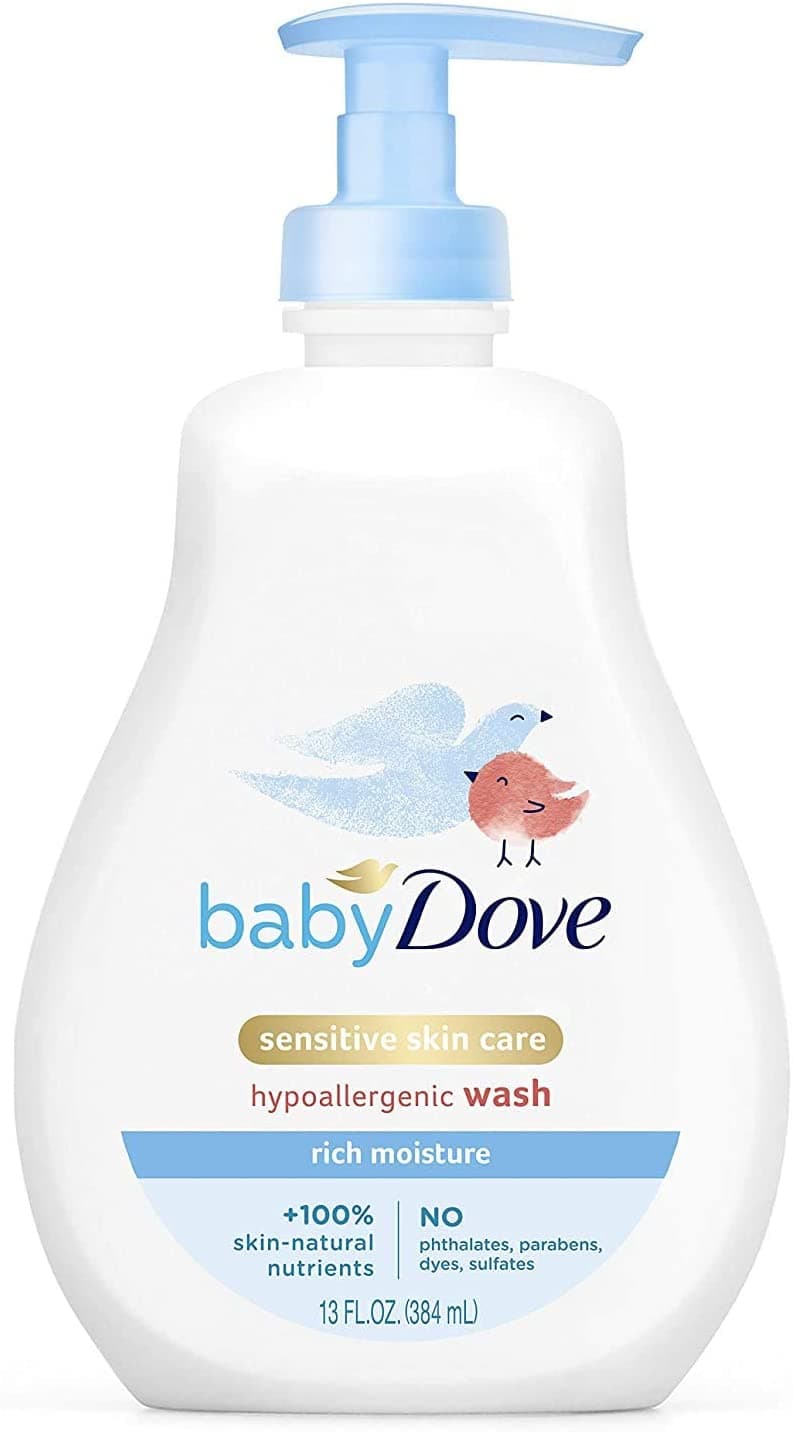 Dove Baby Sensitive Skin Care Rich Moisture Wash 384ml
