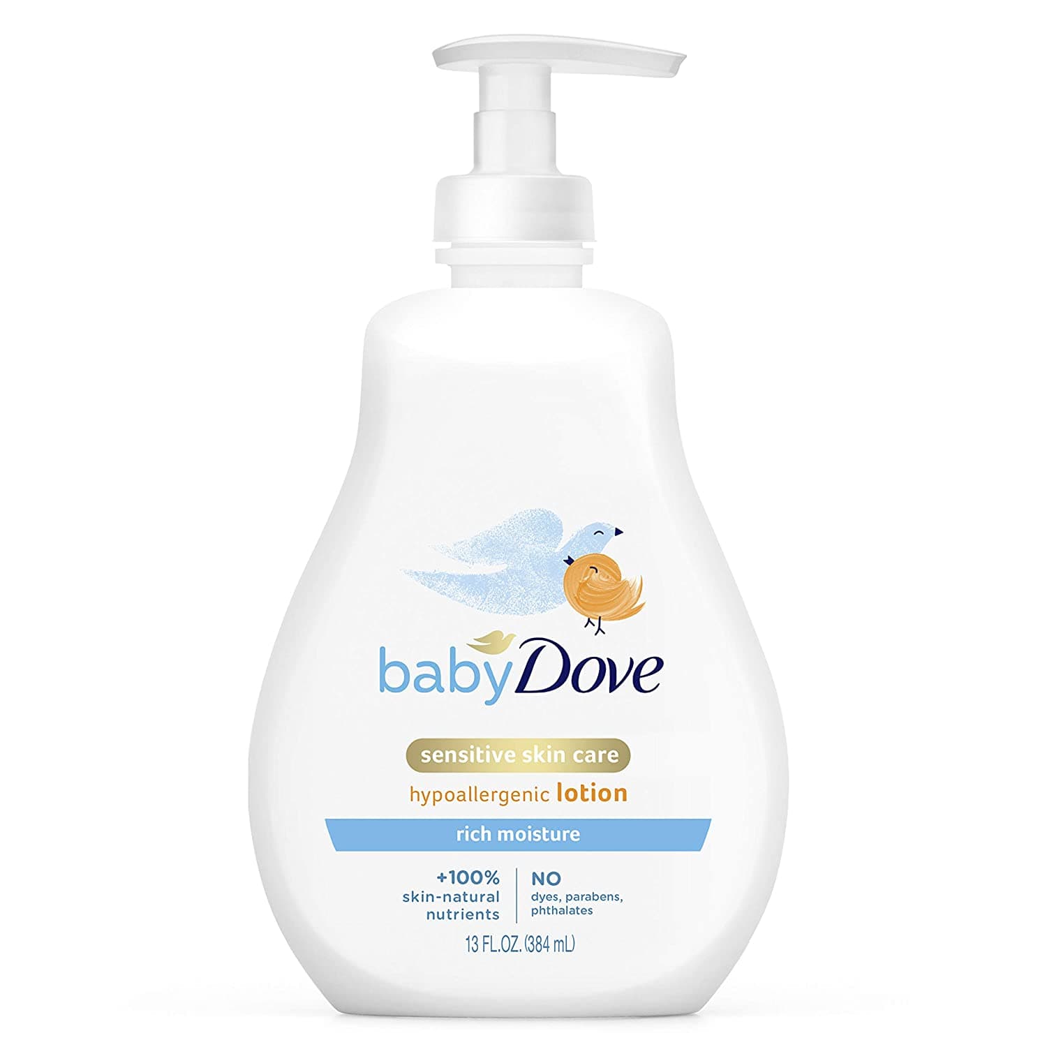 Dove Baby Sensitive Skin Care Rich Moisture Lotion 384ml