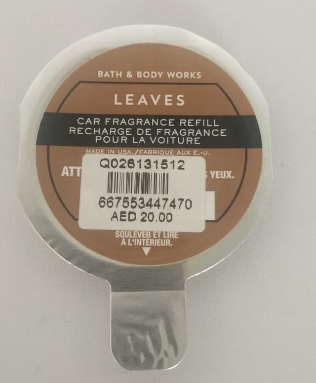 Bath and Body Works Car Fragrance Refill Leaves