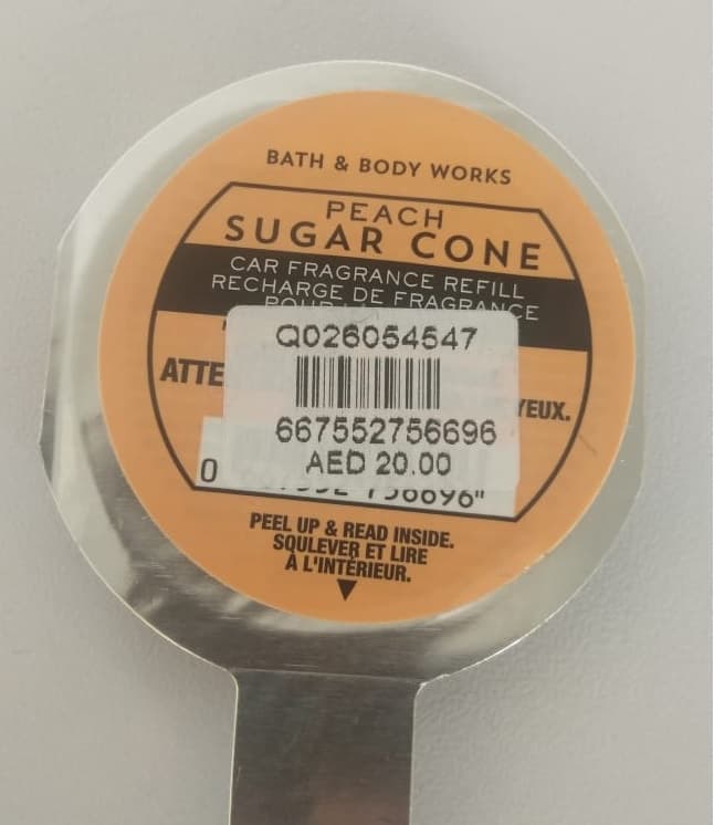 Bath and Body Works Car Fragrance Refill Peach Sugar Cane