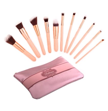 Beauty Creations Ballerina Rose Gold 12pc Rose Gold Brush Set