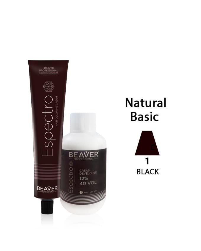 Beaver Espectro Hair Coloring Black 100ml