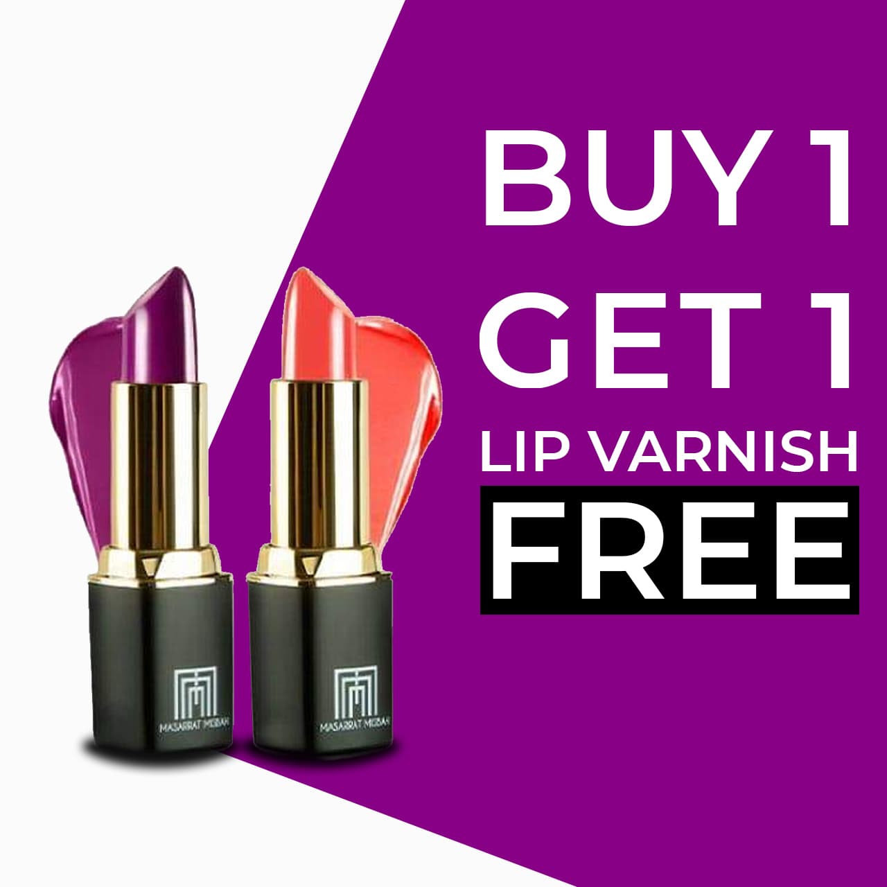 Buy 1 Get 1 Free Masarrat Misbah Lip Varnish