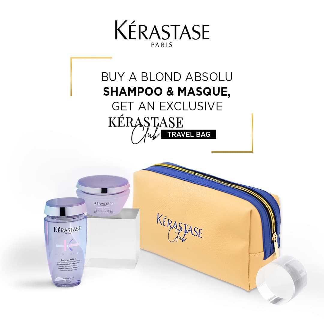 Buy Blonde Absolute Shampoo & Masque Get An Exclusive Kerastase Club Travel Bag