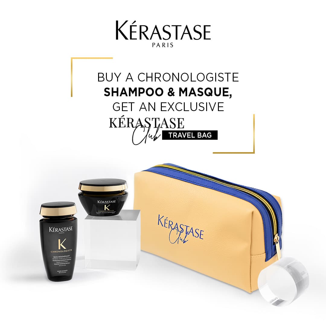 Buy Chronologiste Shampoo & Masque Get An Exclusive Kerastase Club Travel Bag